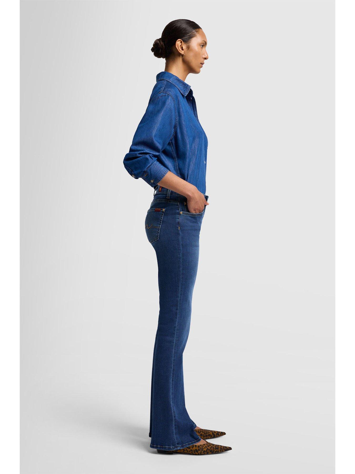 Image 5 of 5 of 7 FOR ALL MANKIND Bootcut Fit Bair Duchess Jeans - Mid Blue