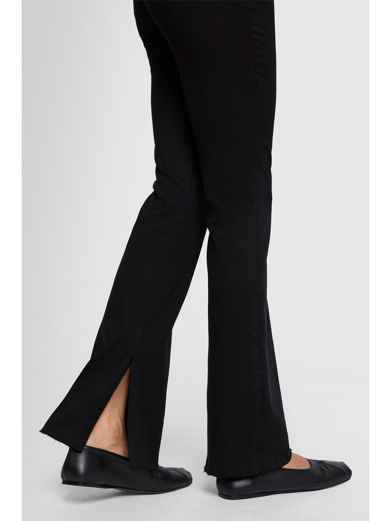 Image 3 of 5 of 7 FOR ALL MANKIND Bootcut Tailorless Bair Jeans With Side Splits - Black