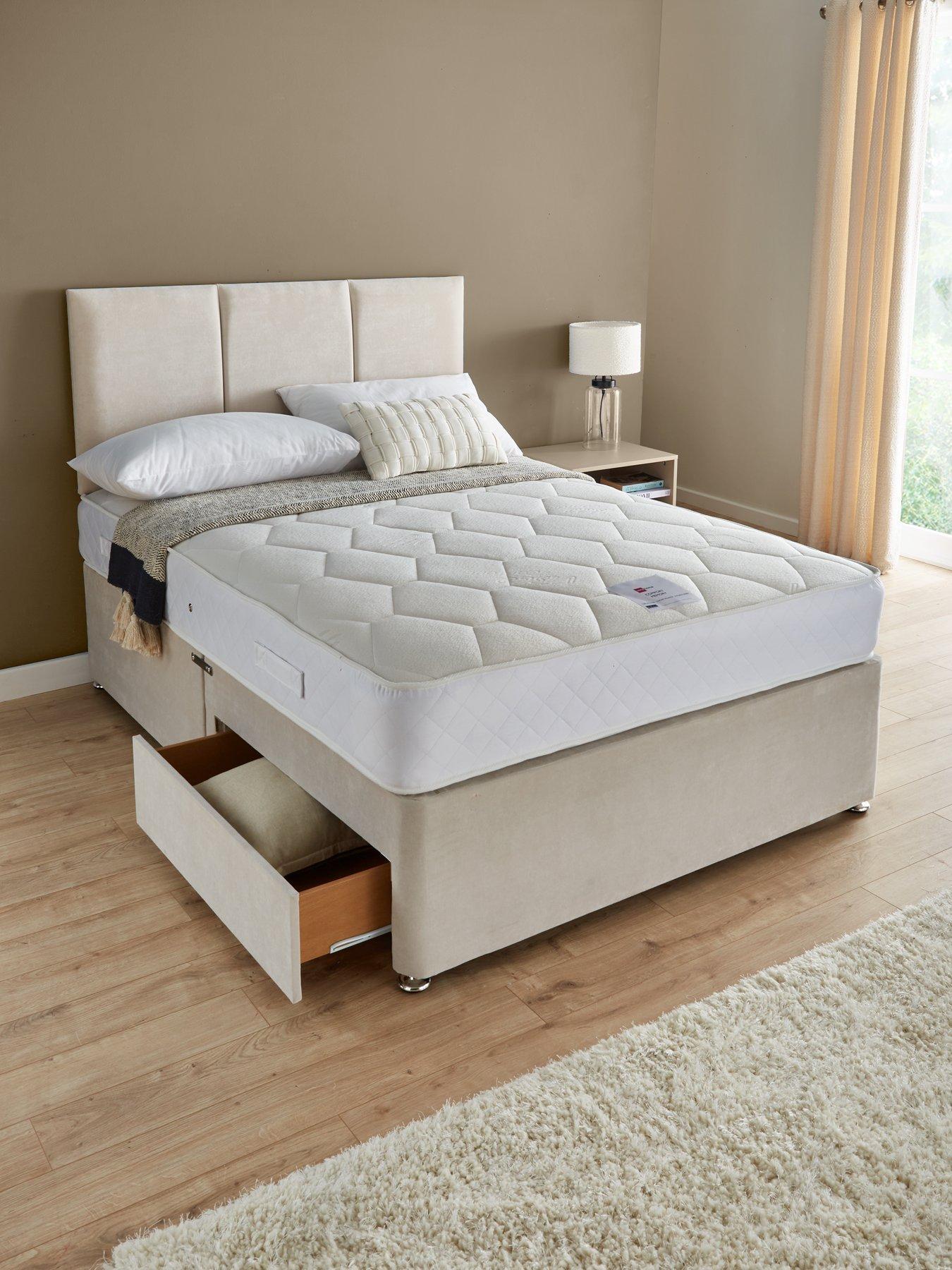 Image of Very Home Sheridan Divan Base, Comfort Memory Mattress and Headboard - FSC® Certified