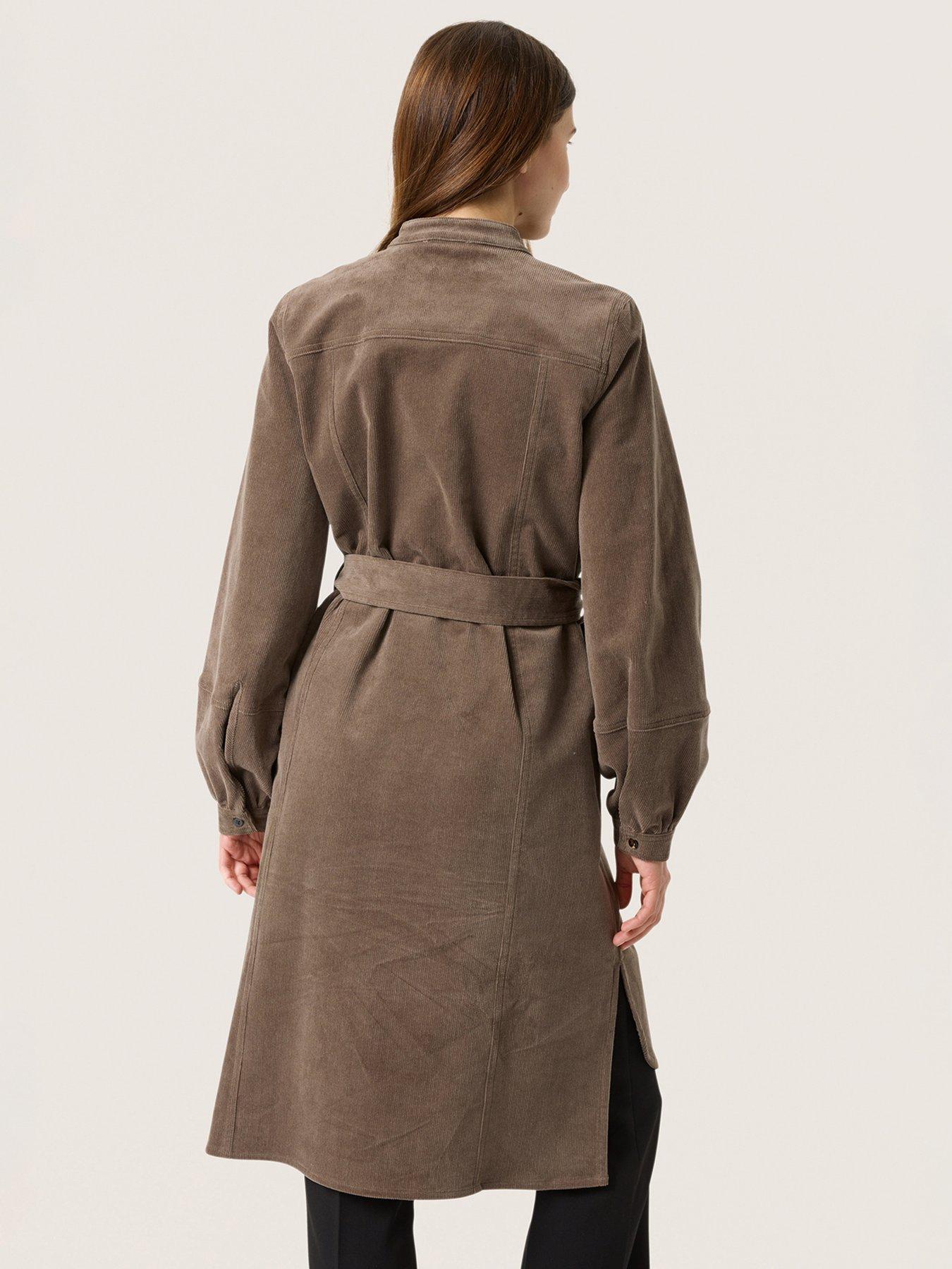 soaked-in-luxury-helle-corduroy-knee-length-shirt-dress-greystillFront