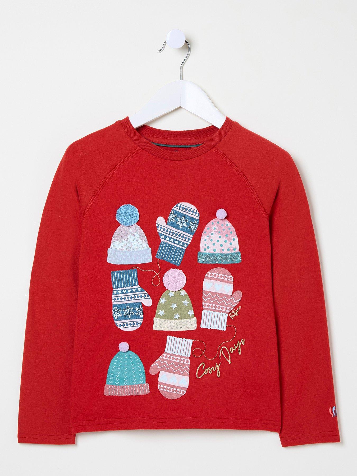 fatface-girls-christmas-long-sleeve-t-shirt-redfront