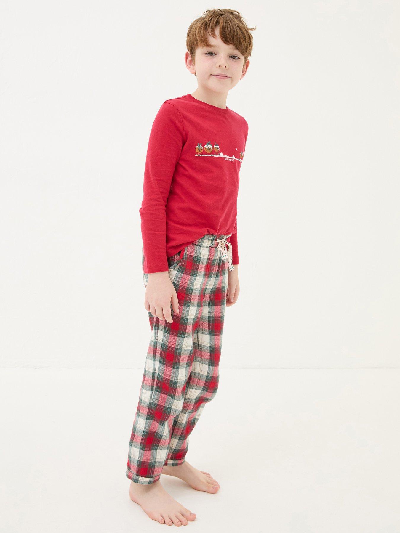 fatface-kids-family-christmas-check-pyjama-set-red