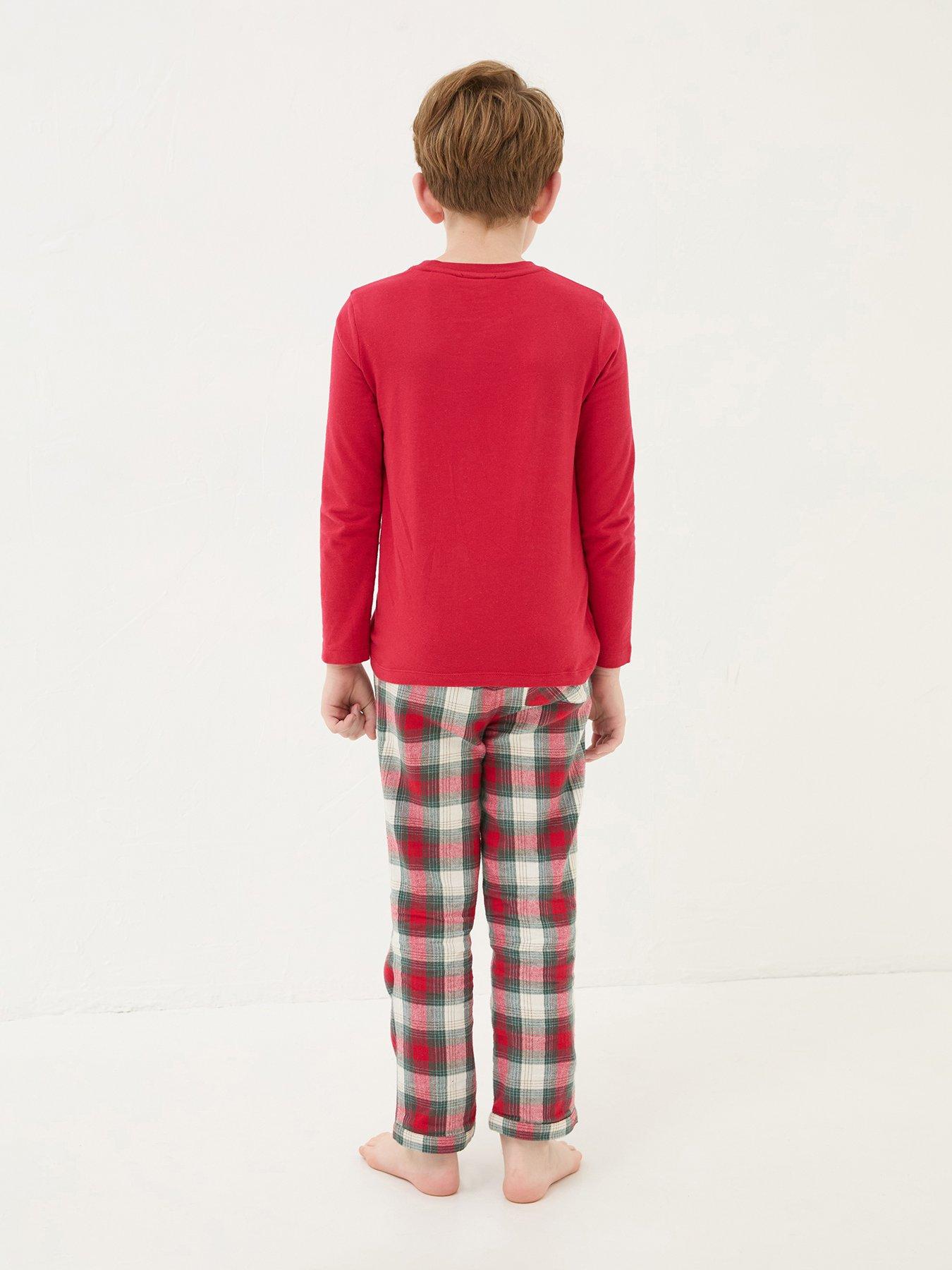 fatface-kids-family-christmas-check-pyjama-set-redback