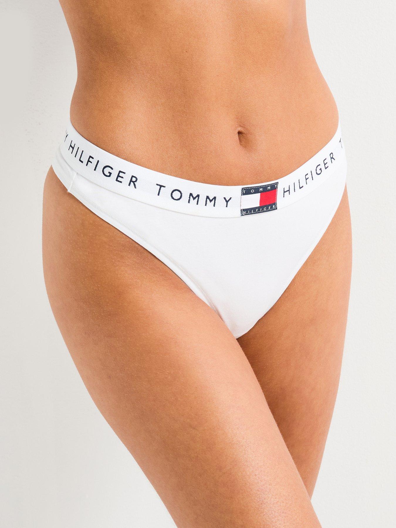 Tommy Hilfiger Heritage Cotton Thong - White