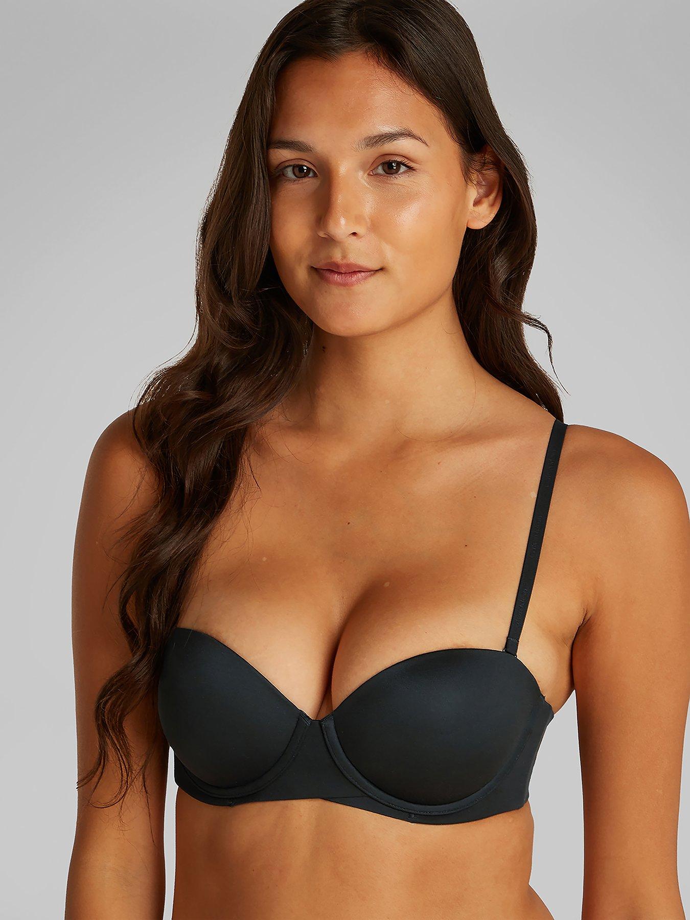 Image of Calvin Klein Perfectly Fit Push Up Strapless Bra - Black
