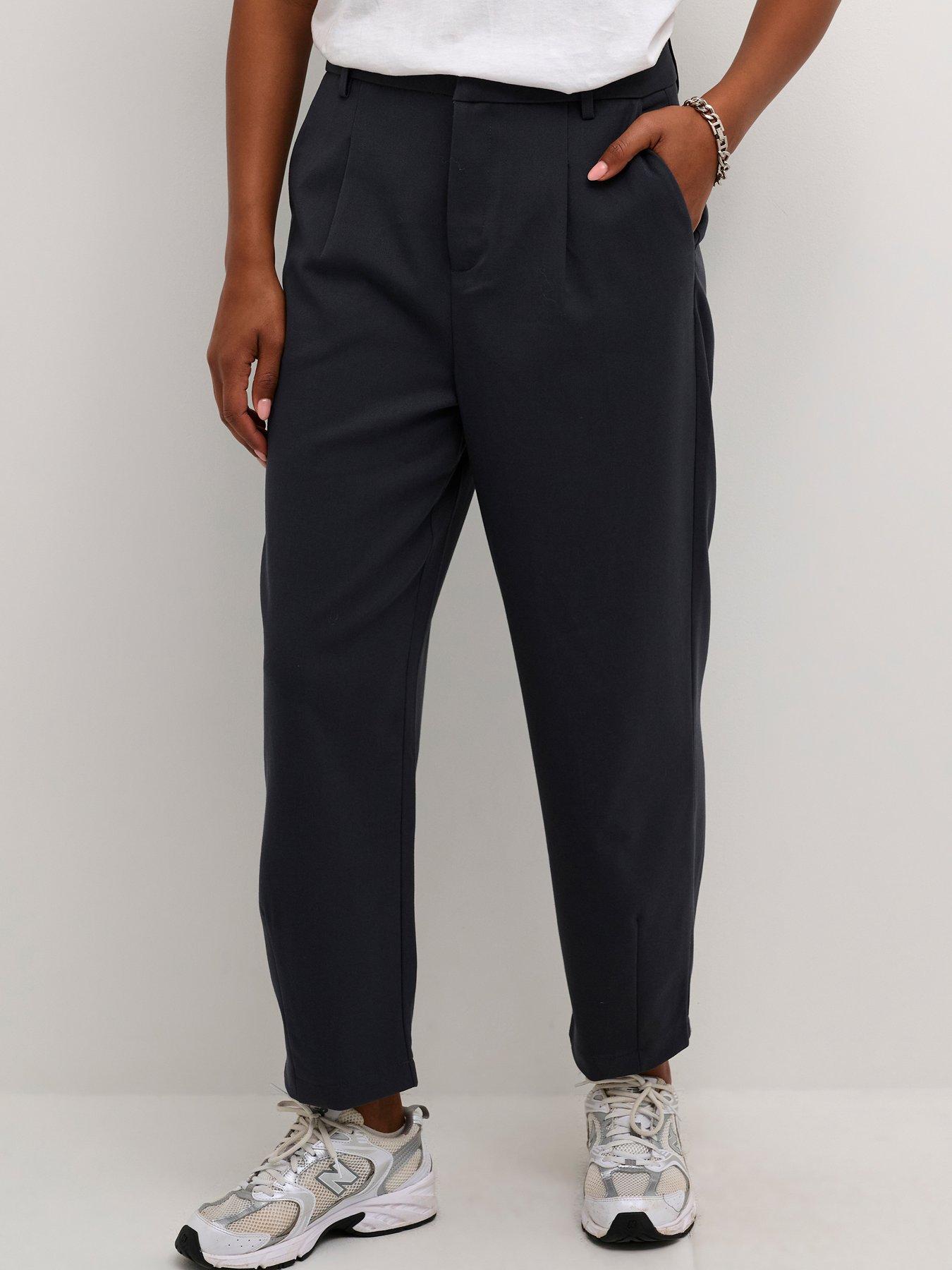 kaffe-kamerle-cropped-leg-suit-trousers-grey