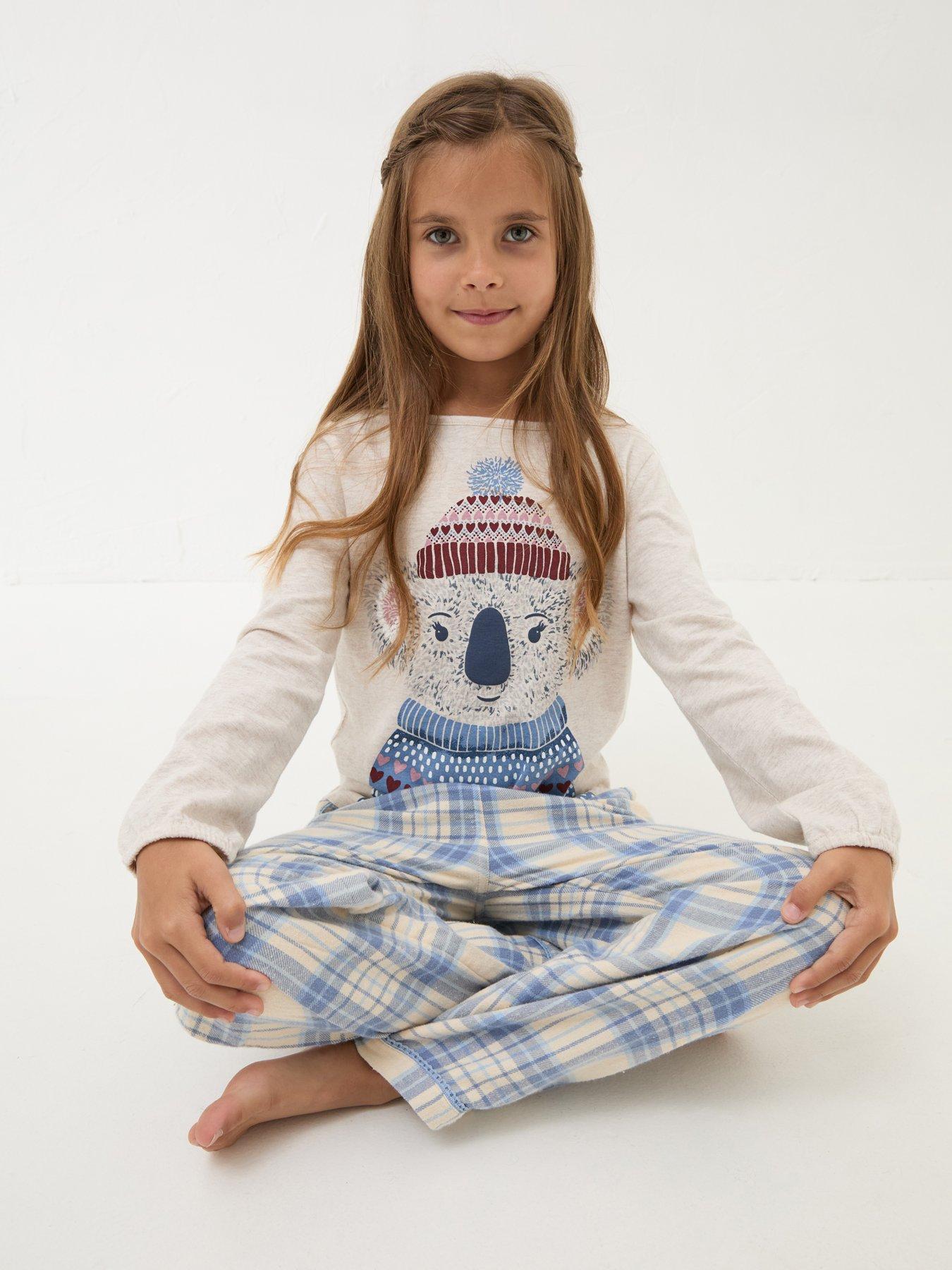 fatface-girls-koala-check-pyjama-set-light-bluedetail