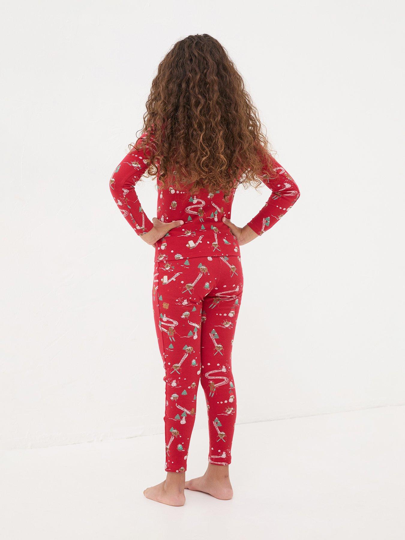 fatface-girls-family-print-snug-pyjama-set-redback