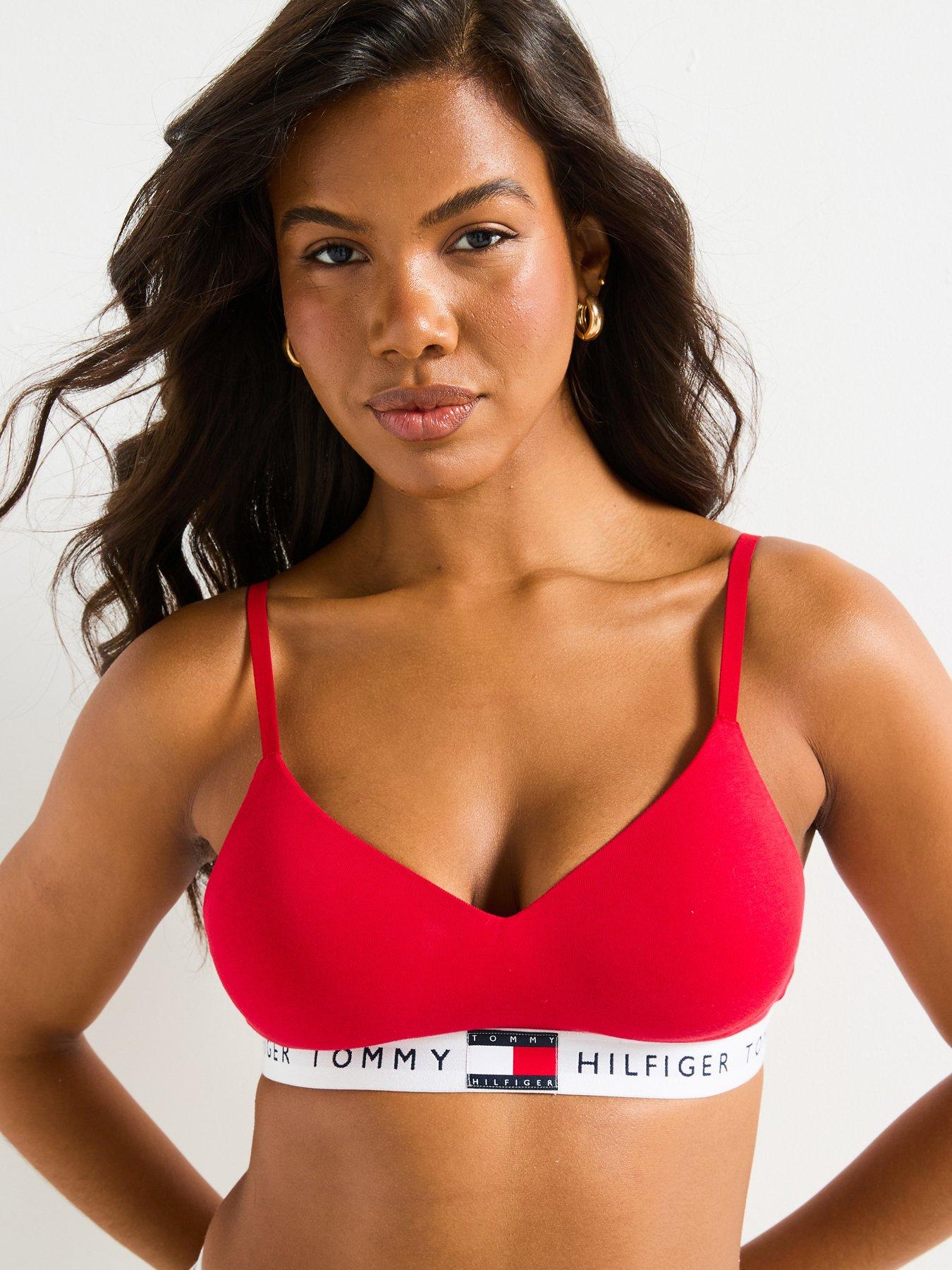 Tommy Hilfiger Heritage Cotton Lift Bralette - Red