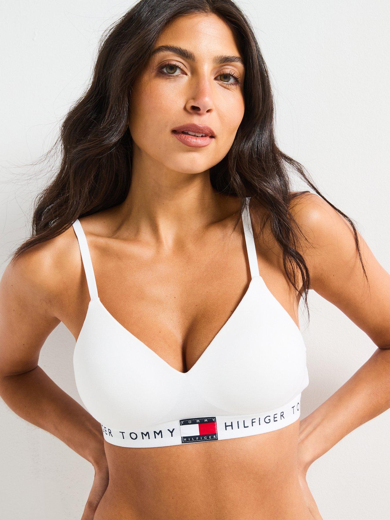 Image 1 of 4 of Tommy Hilfiger Heritage Moulded Push-up Bralette - White