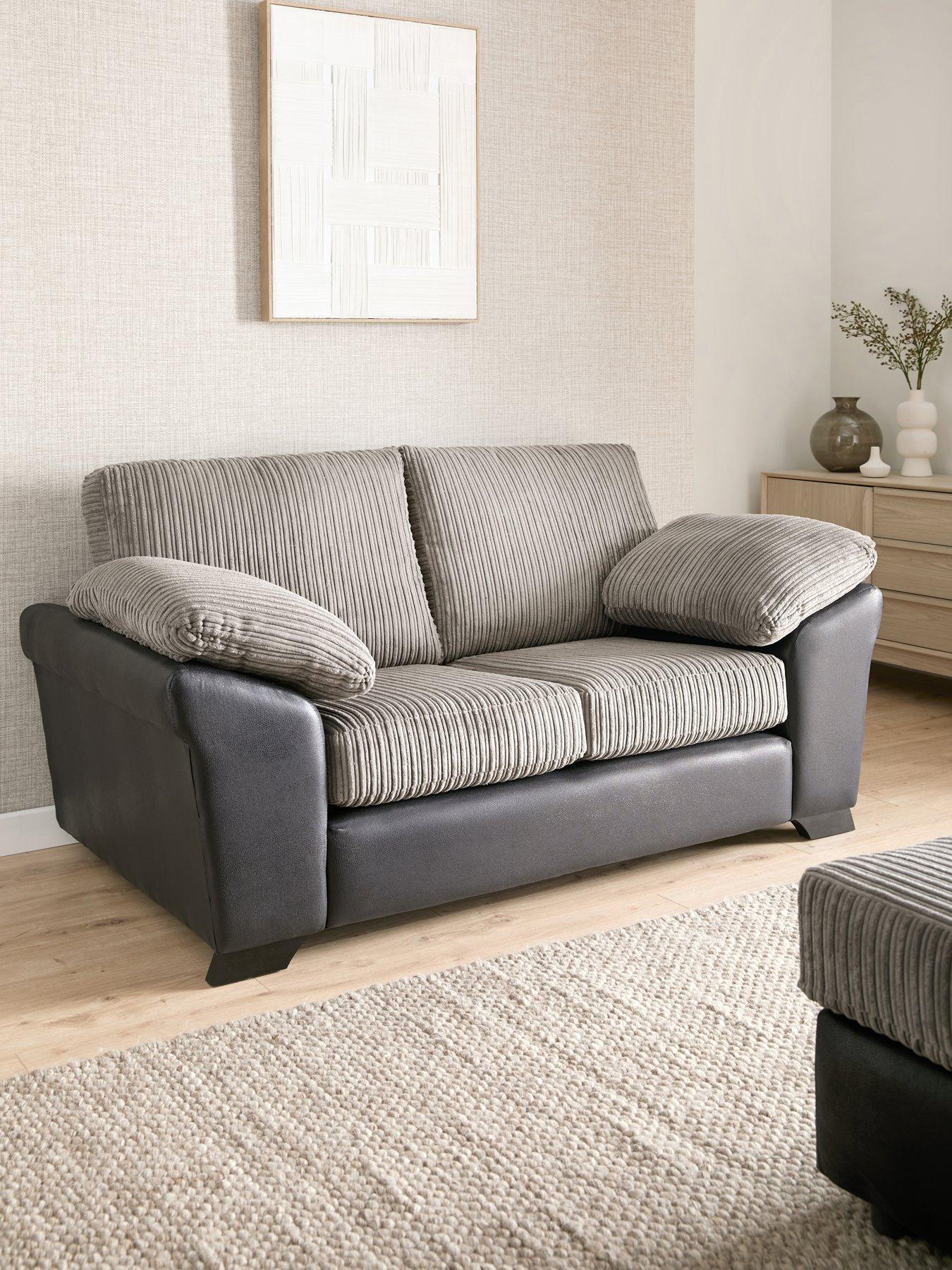 very-home-haven-2-seater-standard-back-fabric-sofafront