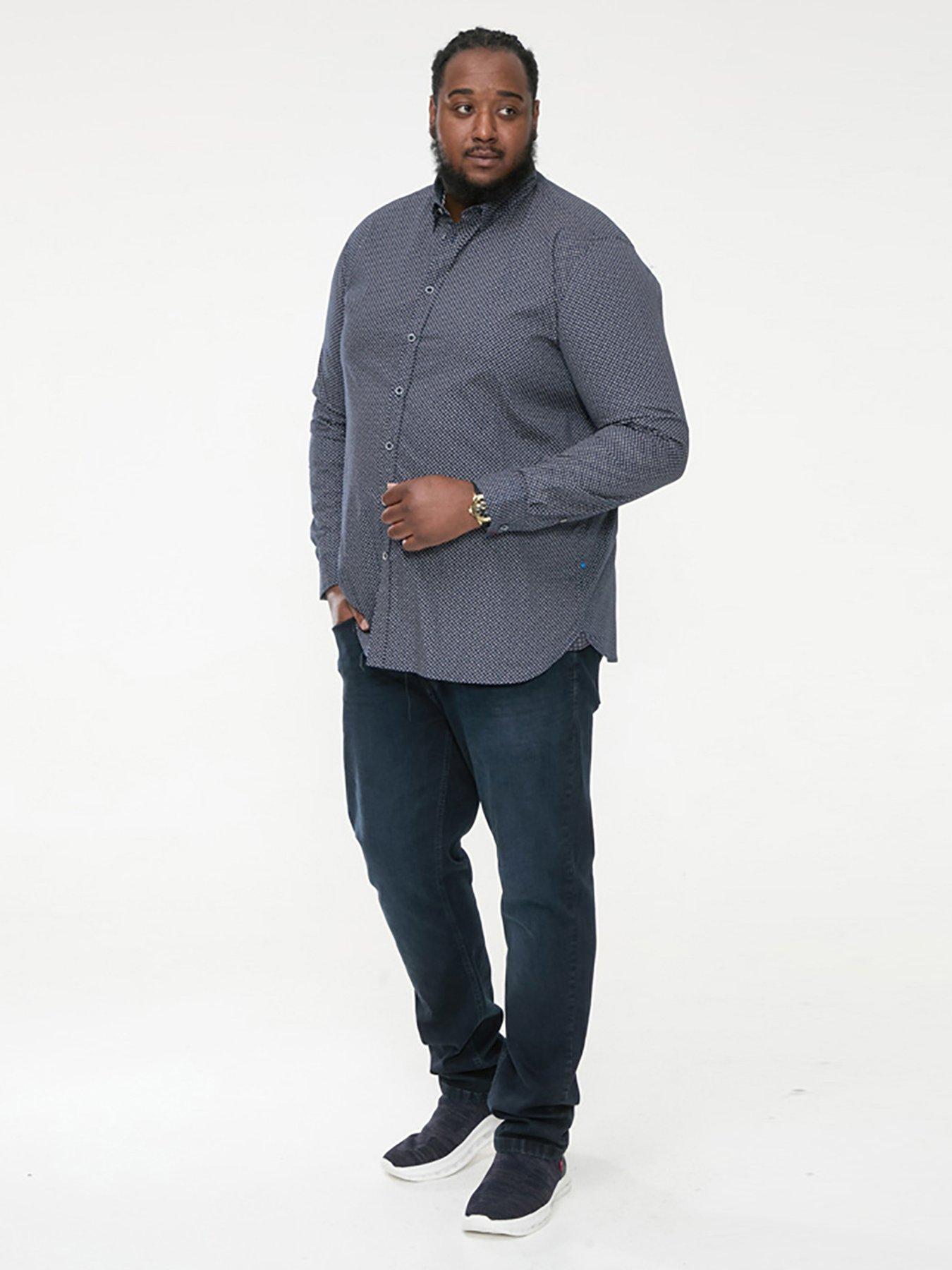 d555-morgan-button-down-shirt-navy-printback