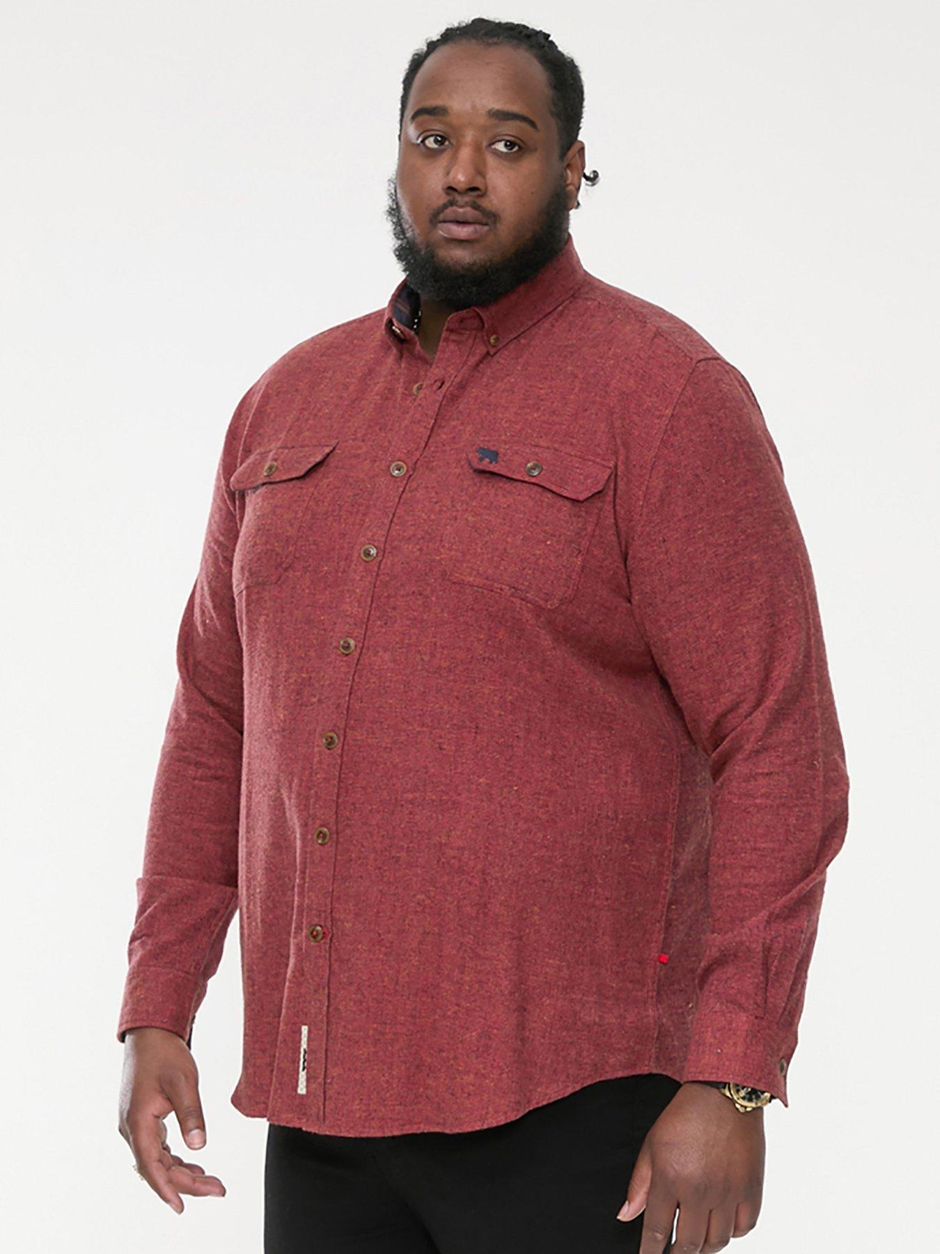 D555 Tobias Textured Overshirt - Rust