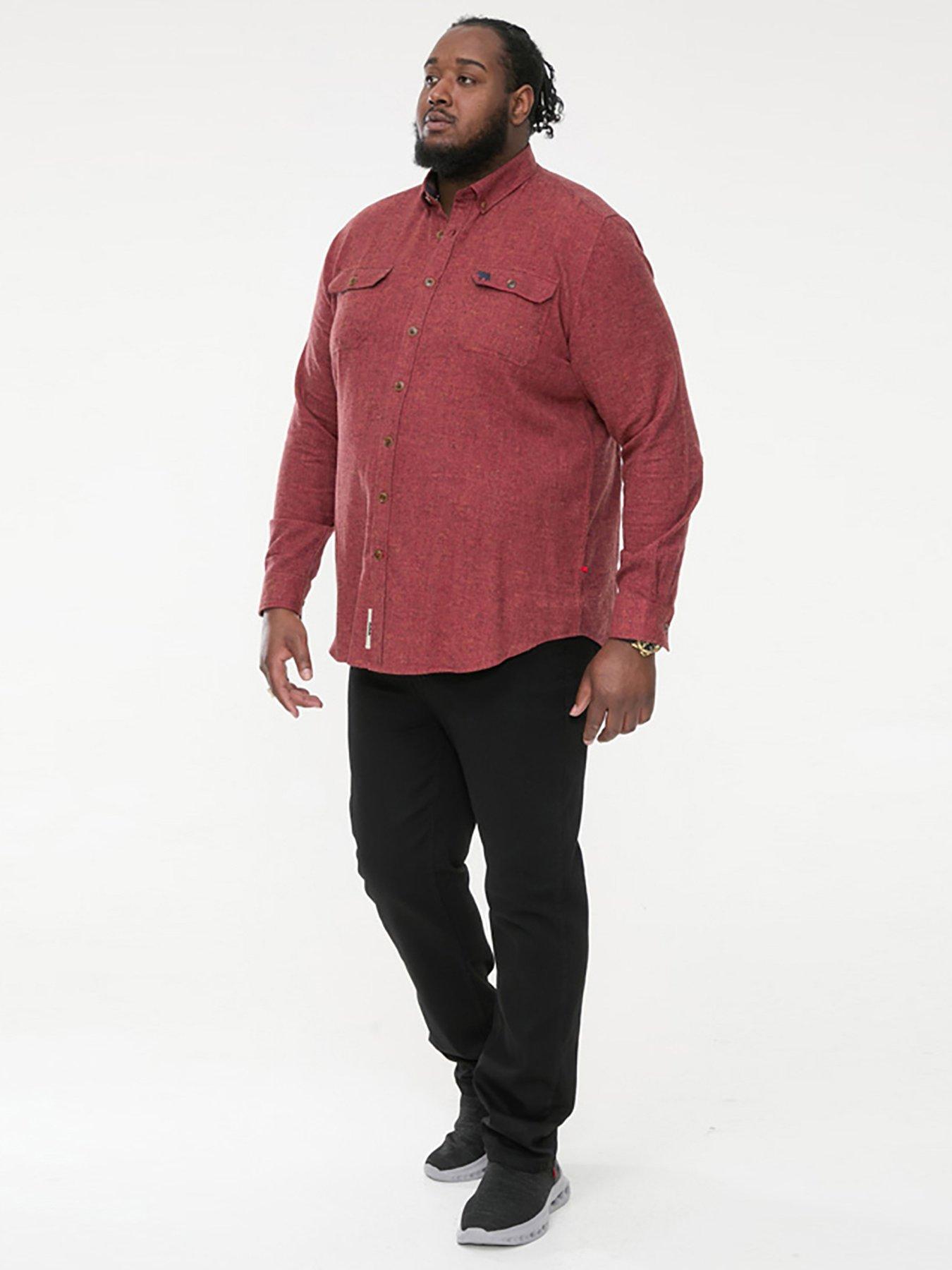 Image 2 of 4 of D555 Tobias Textured Overshirt - Rust