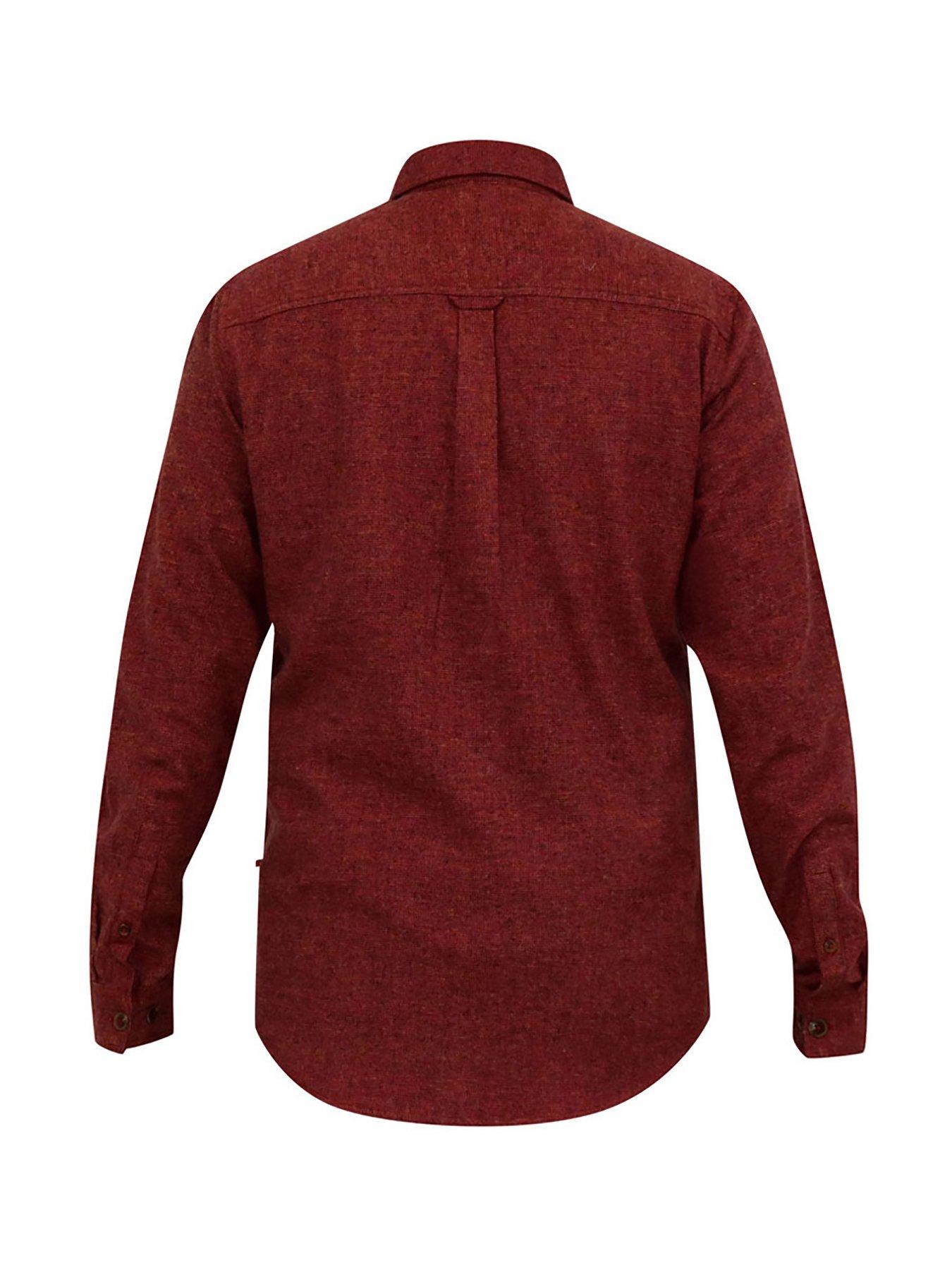 Image 4 of 4 of D555 Tobias Textured Overshirt - Rust