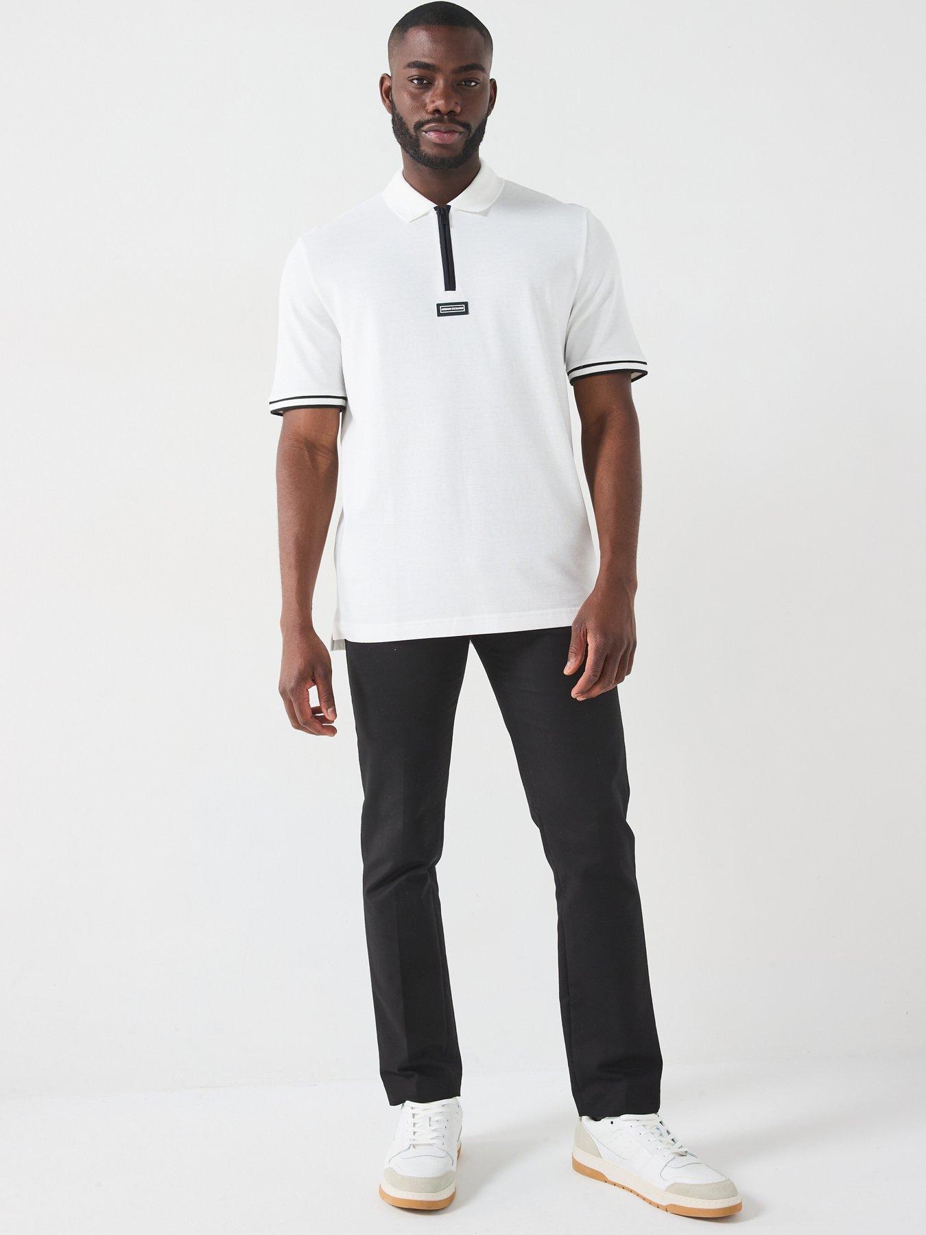 armani-exchange-zip-neck-short-sleeve-polo-shirt-off-whiteback