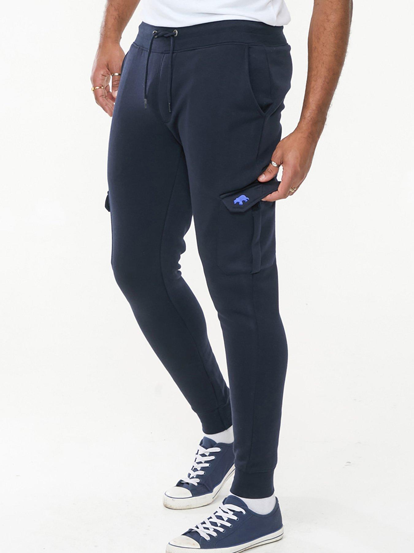 d555-d555-tilden-cargo-pocket-cuffed-joggers-with--navy