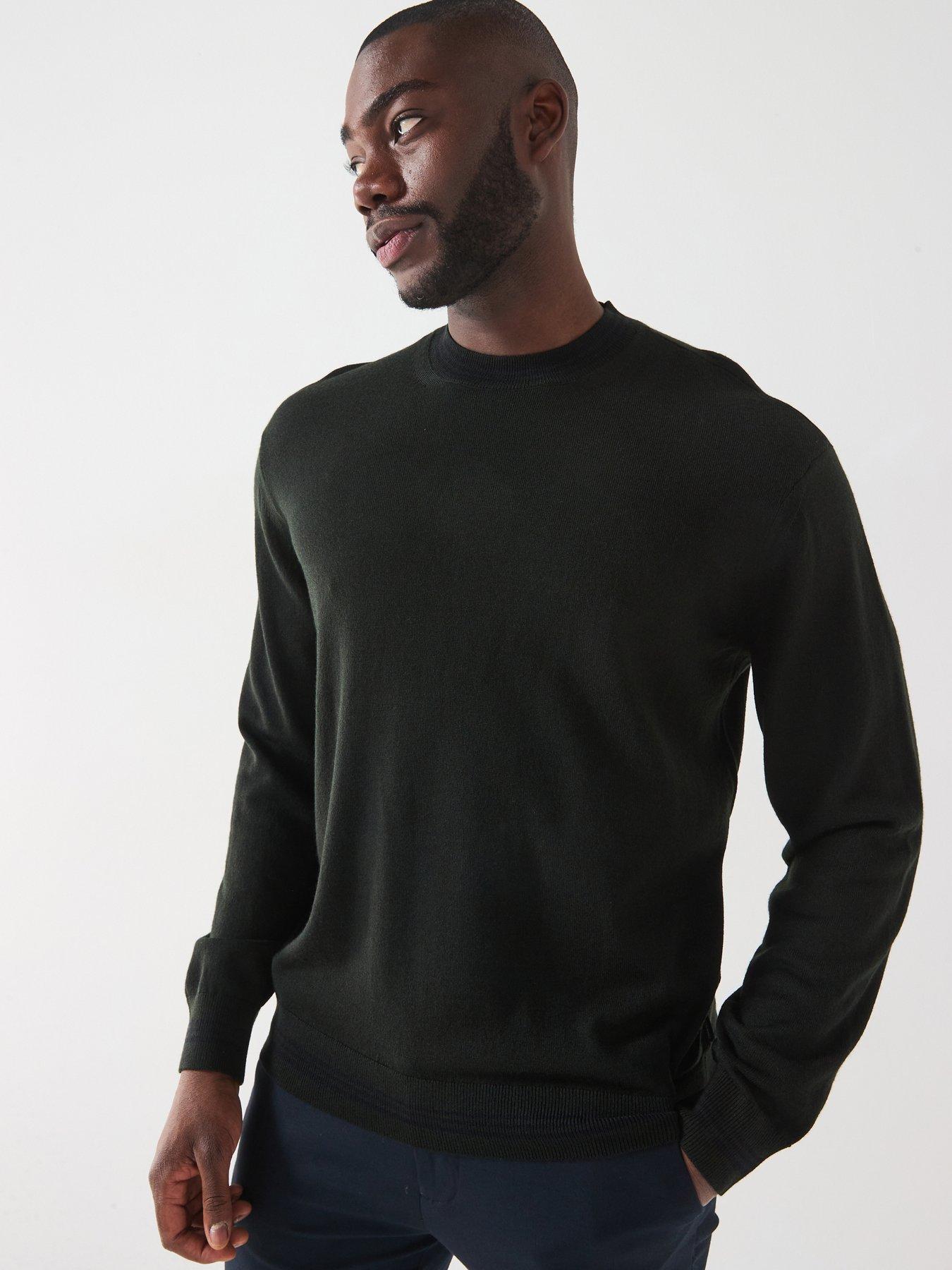 armani-exchange-crew-neck-knitted-jumper-dark-green