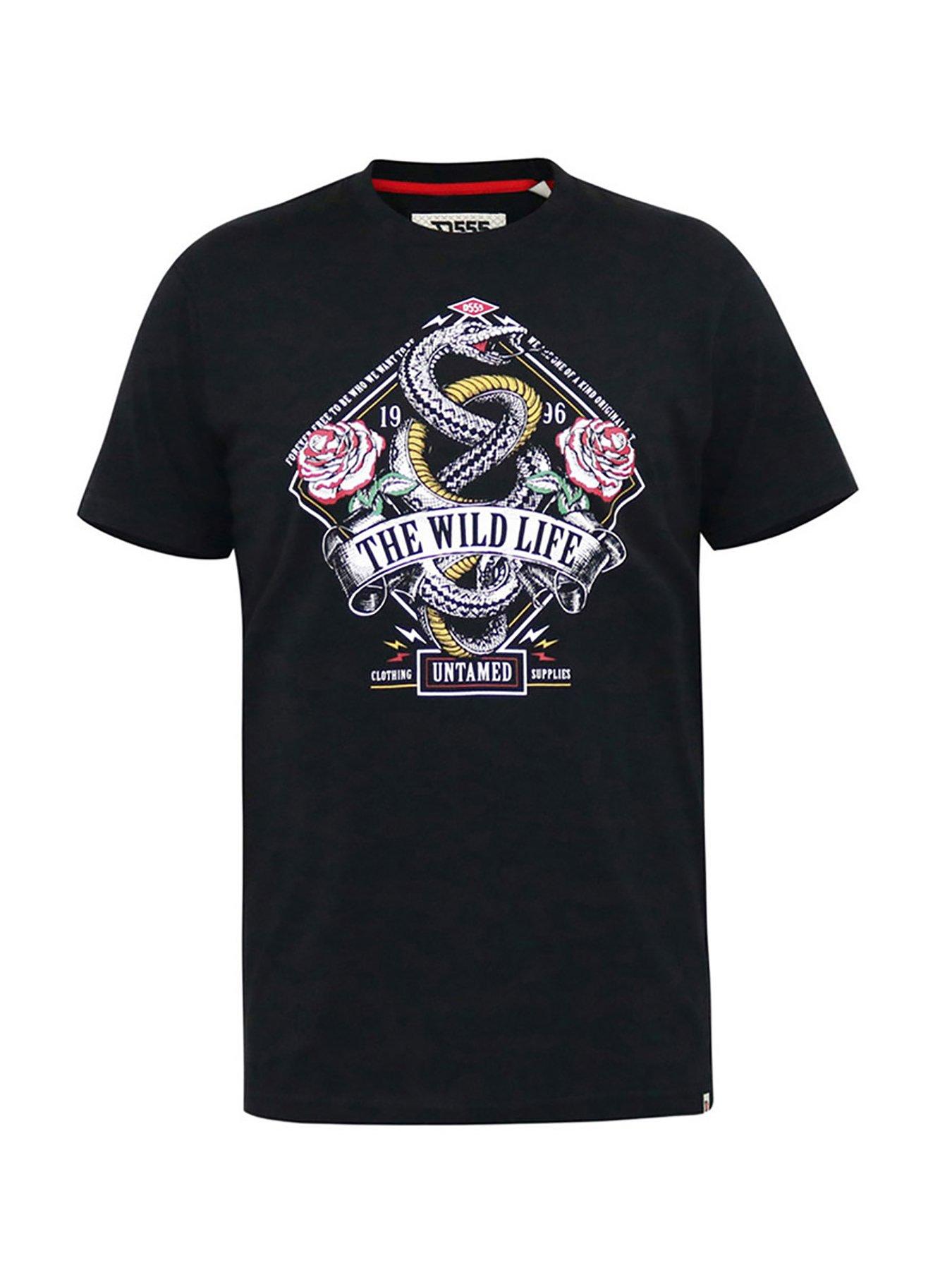 d555-malcom-snake-and-roses-printed-crew-neck-t-shirt-blackoutfit