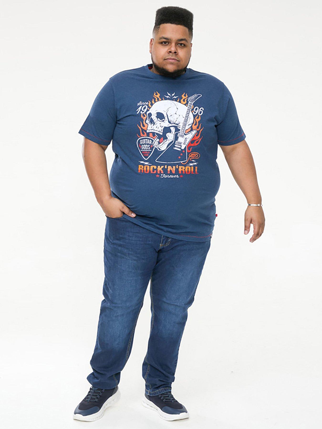 d555-neal-skull-with-flames-printed-crew-neck-t-shirt-navyback