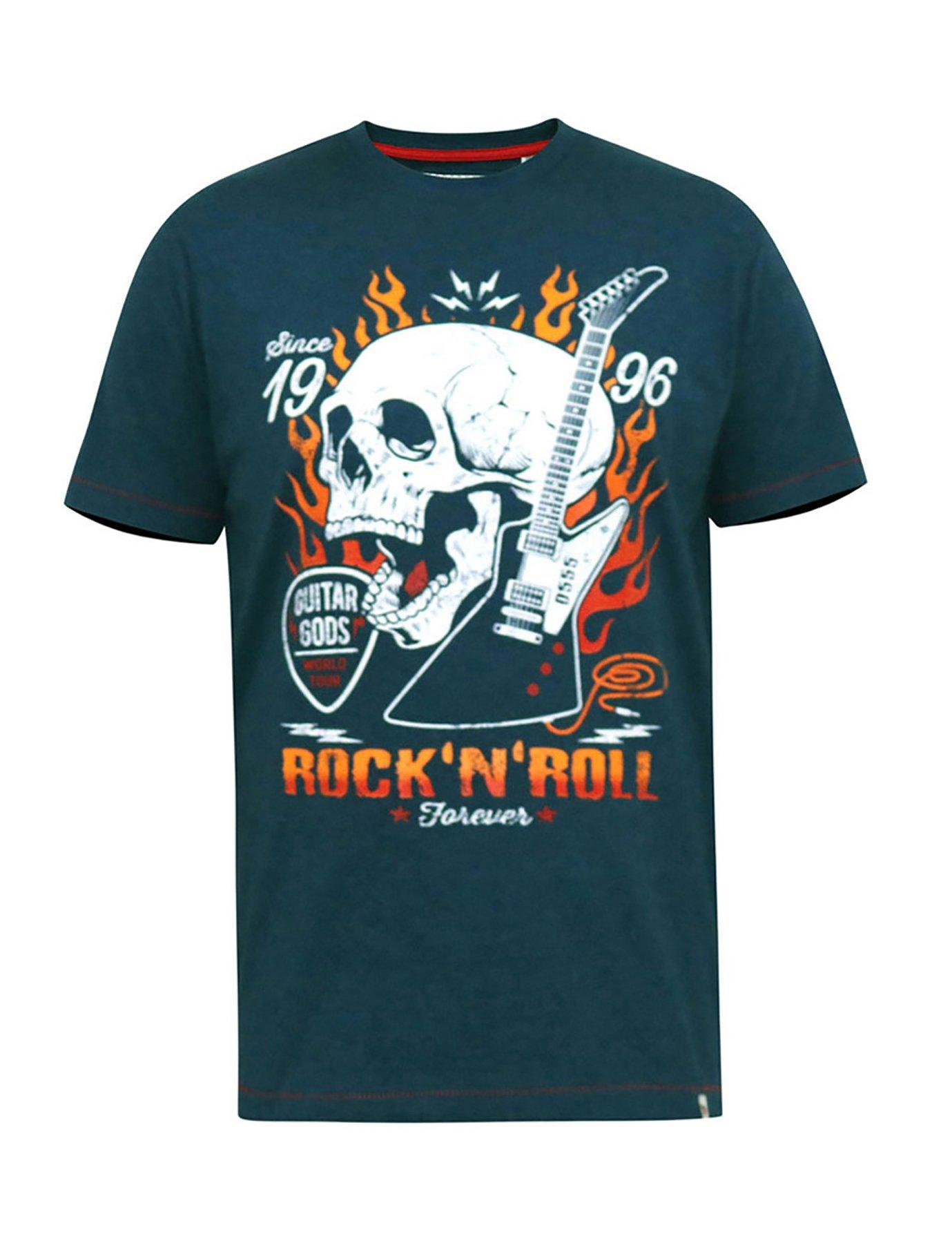 d555-neal-skull-with-flames-printed-crew-neck-t-shirt-navyoutfit