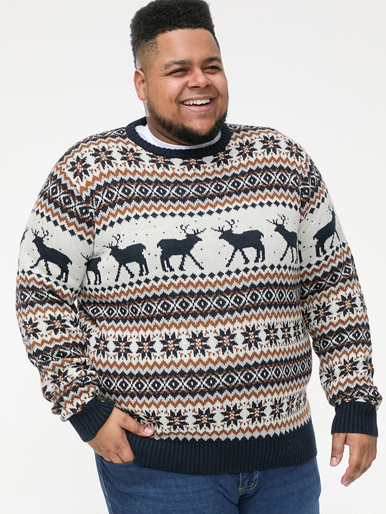 d555-d555-reindeer-christmas-knitted-jumper-navy-ecru