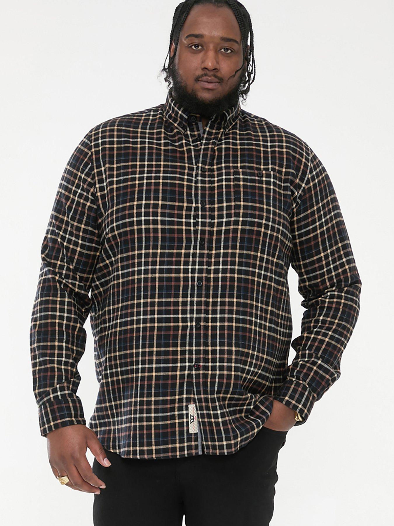 D555 Destin Check Shirt - Tan/Black