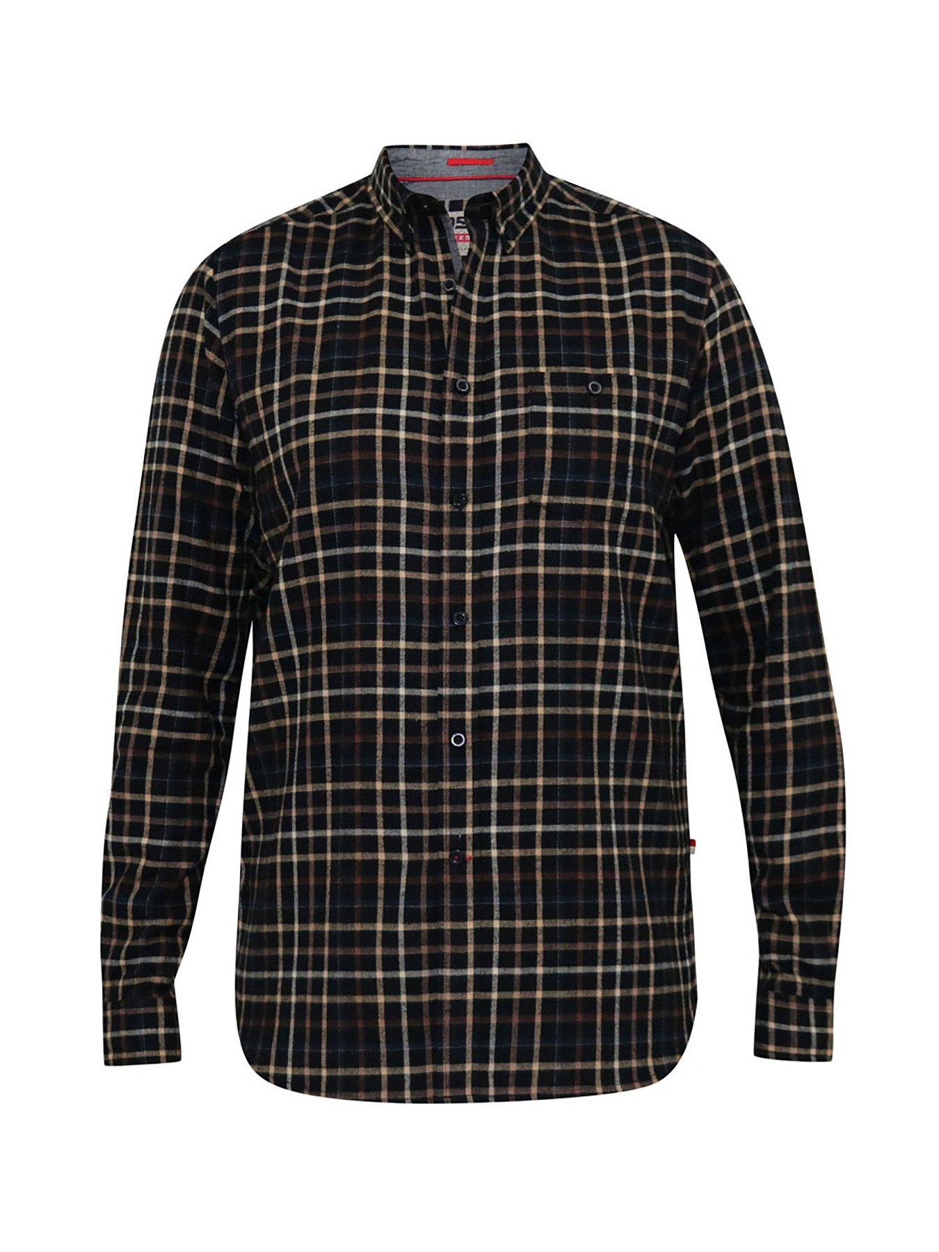 Image 3 of 4 of D555 Destin Check Shirt - Tan/Black