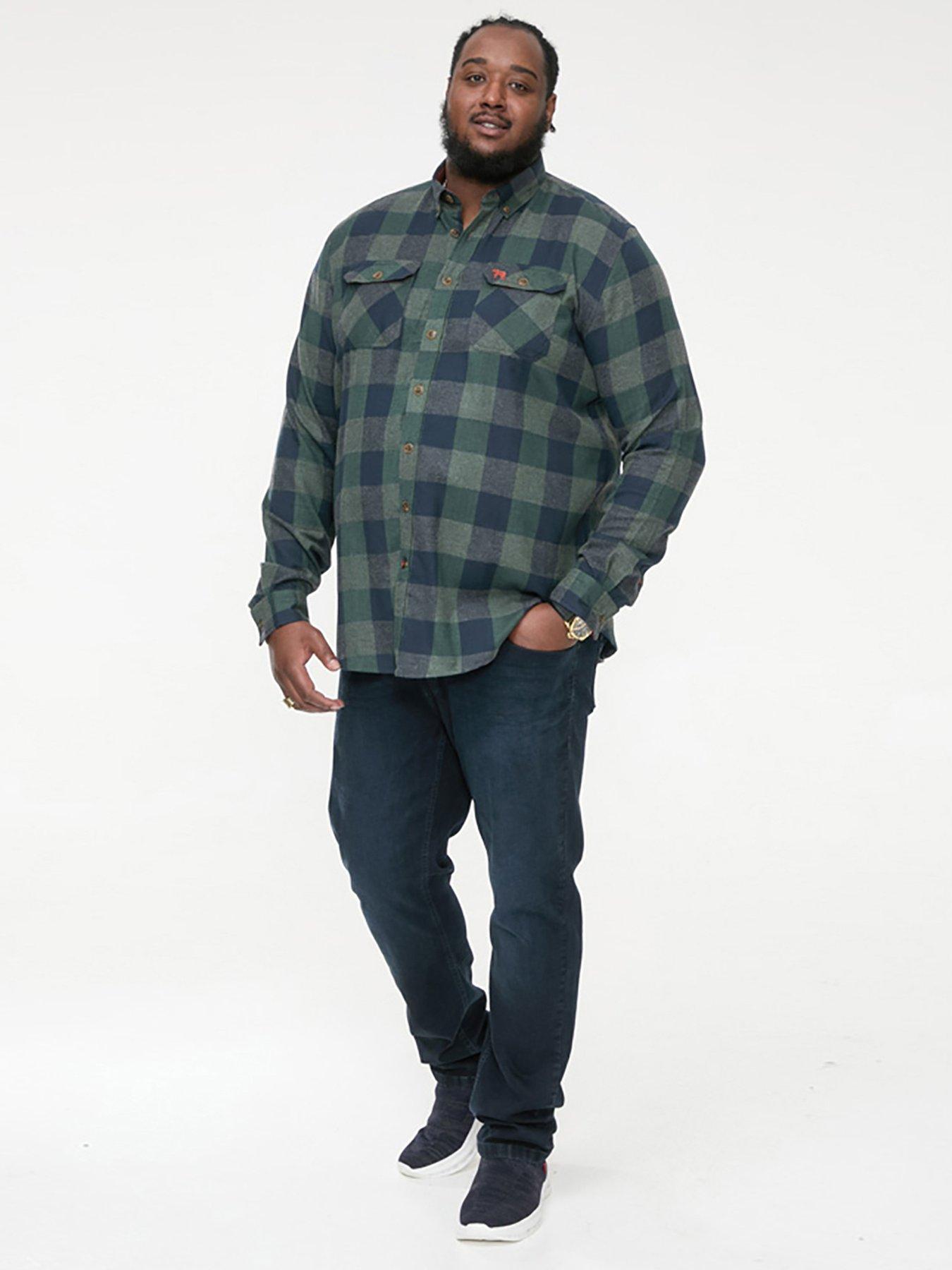 d555-d555-garfield-check-overshirt--navy-green-checkback