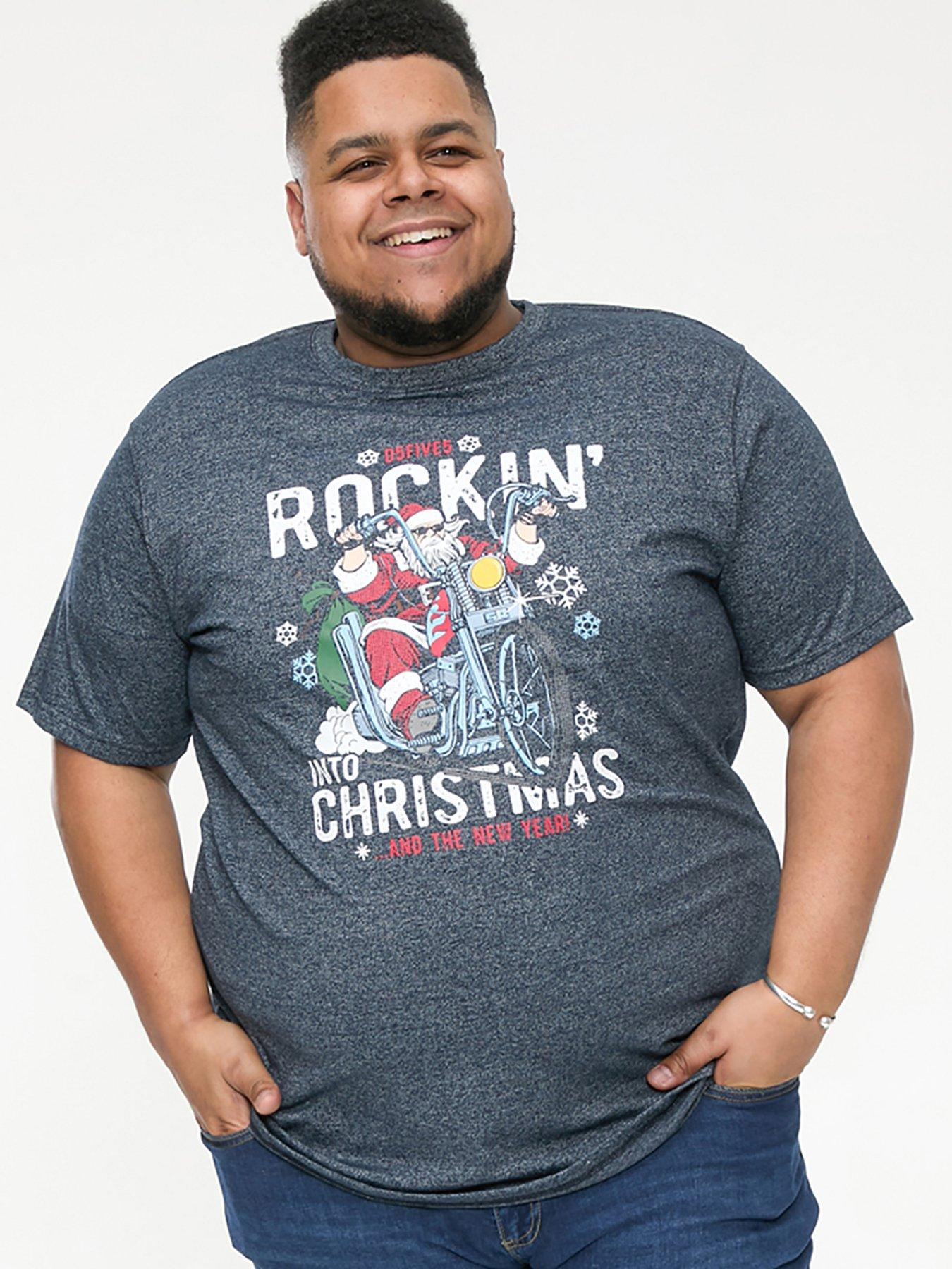 d555-clementine-rocking-into-christmas-t-shirt-navy