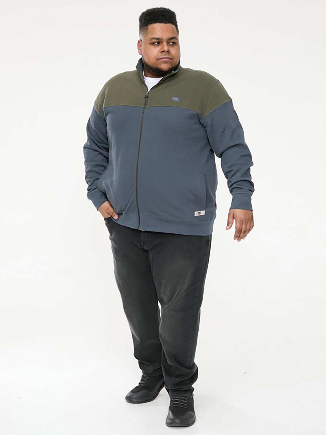 d555-d555-denham-zip-through-fleece-sweatshirt-with-chest-embroidery-khakigreyback