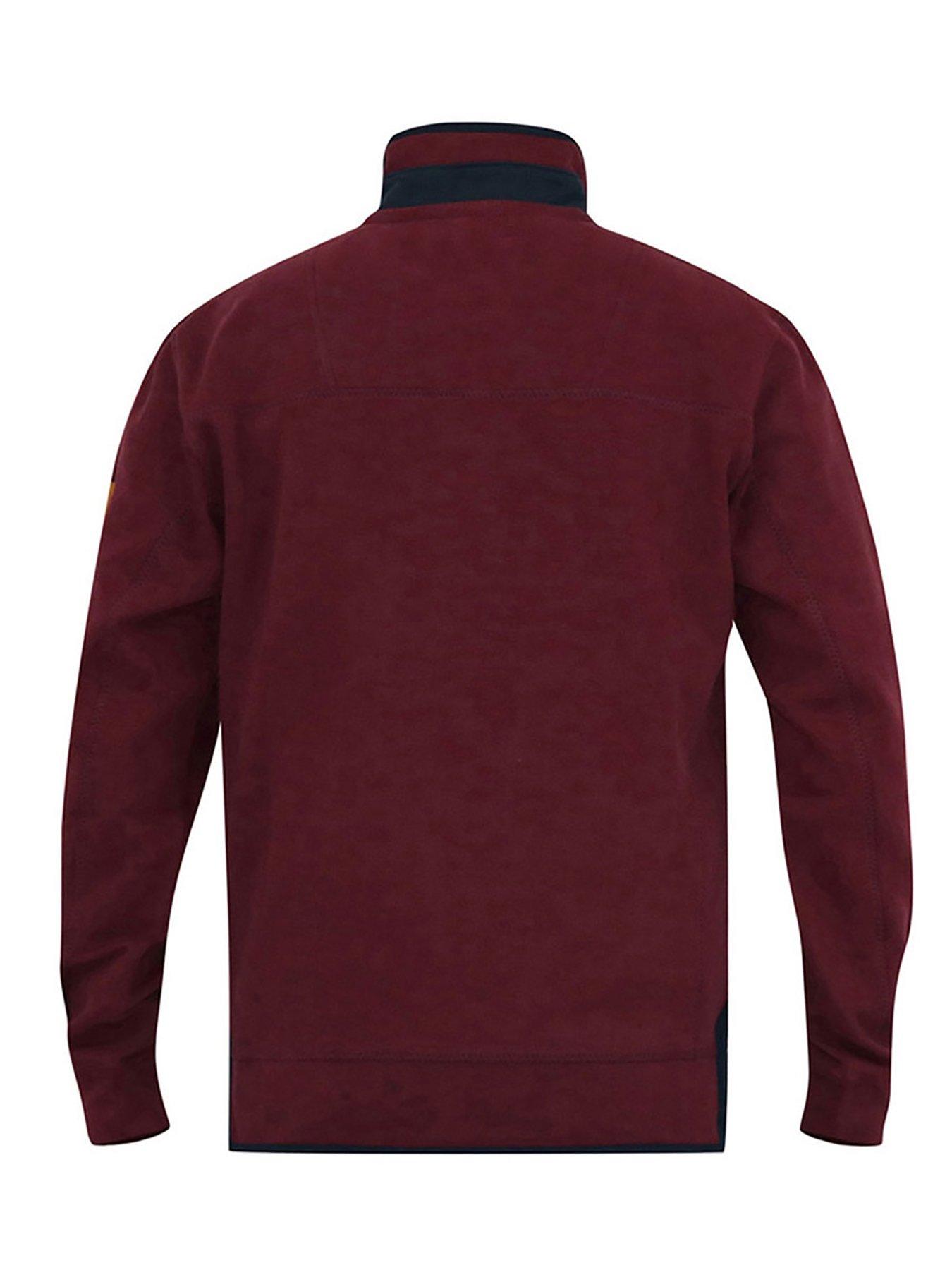 d555-d555-hiraldo-quarter-neck-fleece-sweatshirt-with-chest-embroidery-burgundydetail