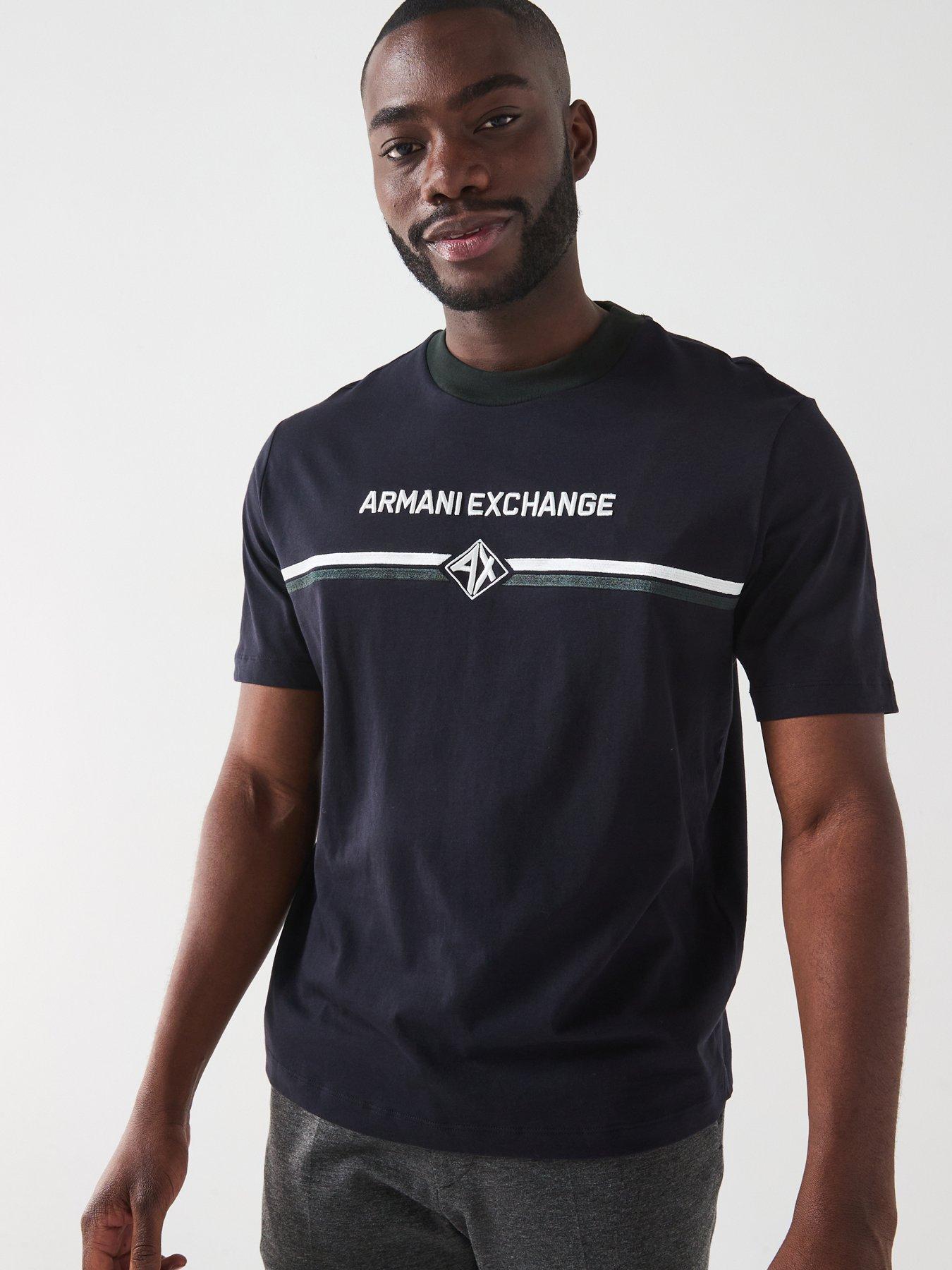 armani-exchange-ax-cheststripe-logo-t-shirt-navyfront