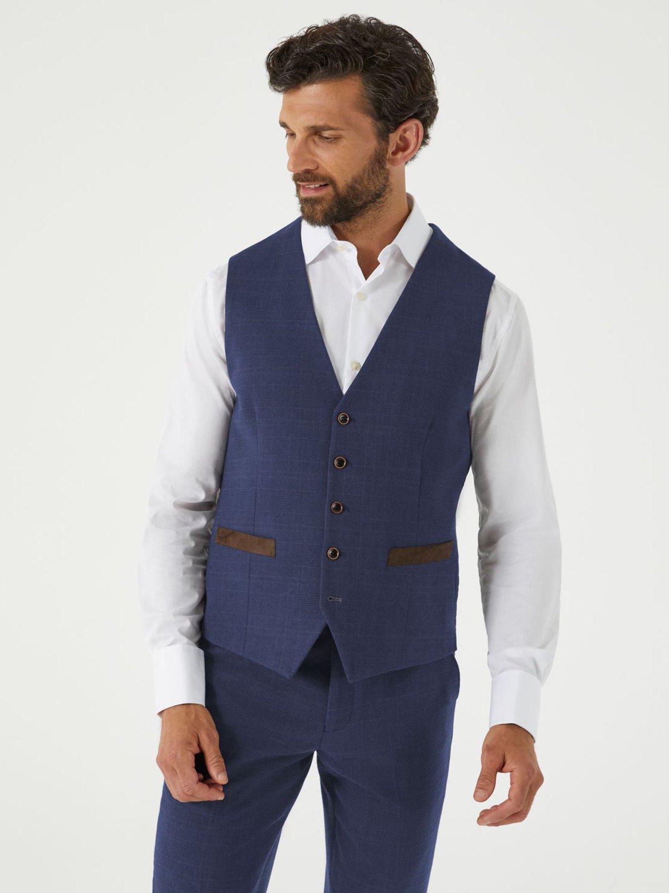skopes-guildford-check-standard-waistcoat-navy