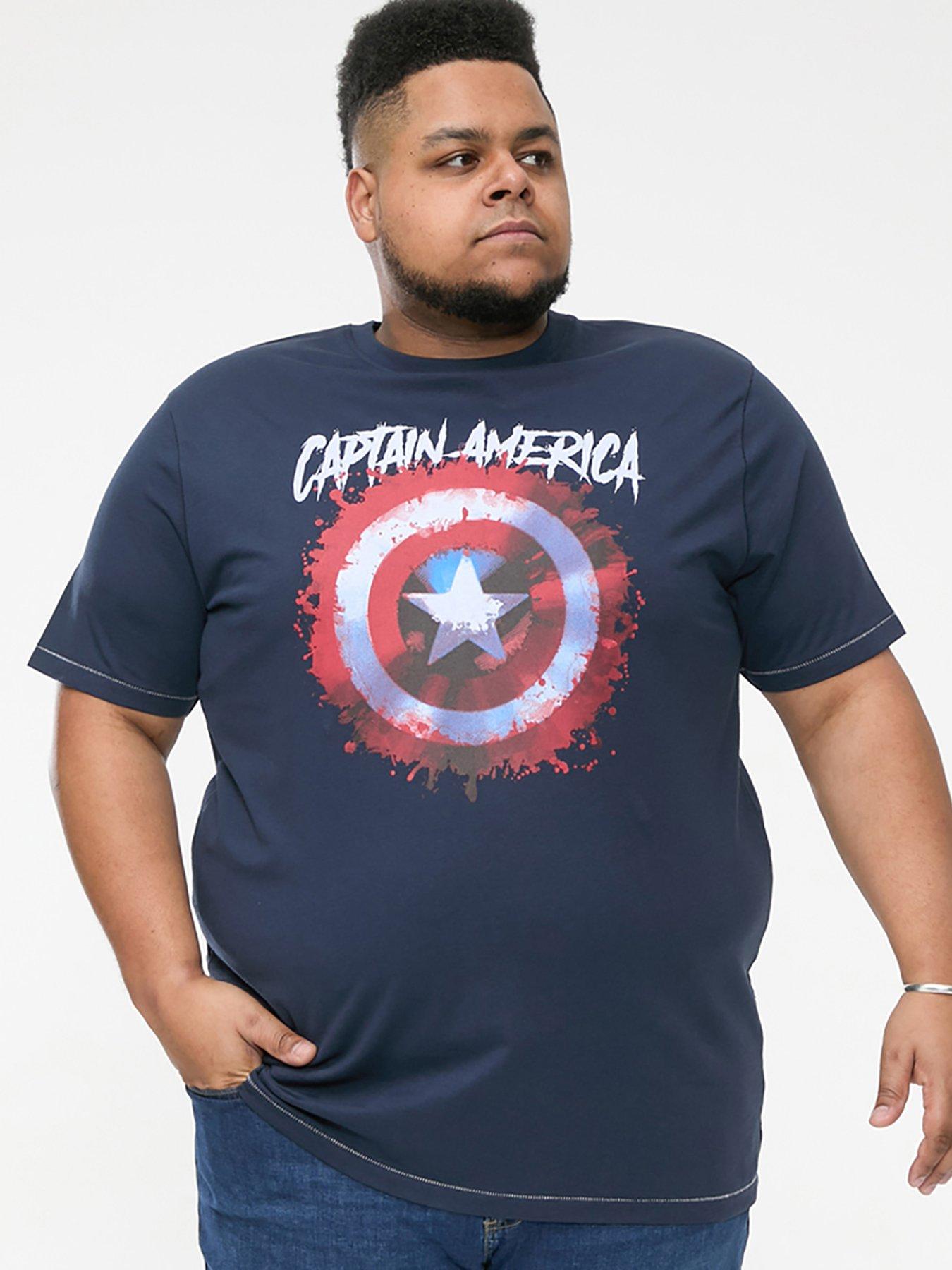 D555 Rogers Official Captain America T-Shirt - Dark Navy