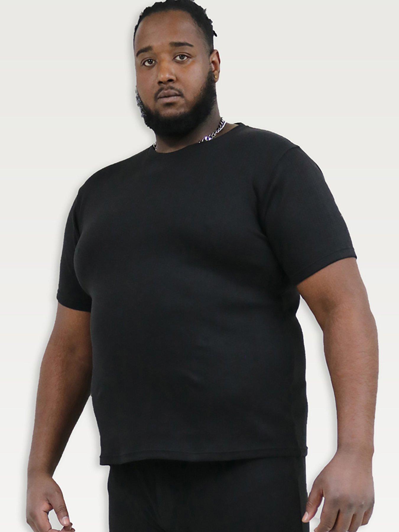 D555 Motherwell Thermal Short Sleeve T-Shirt- Black