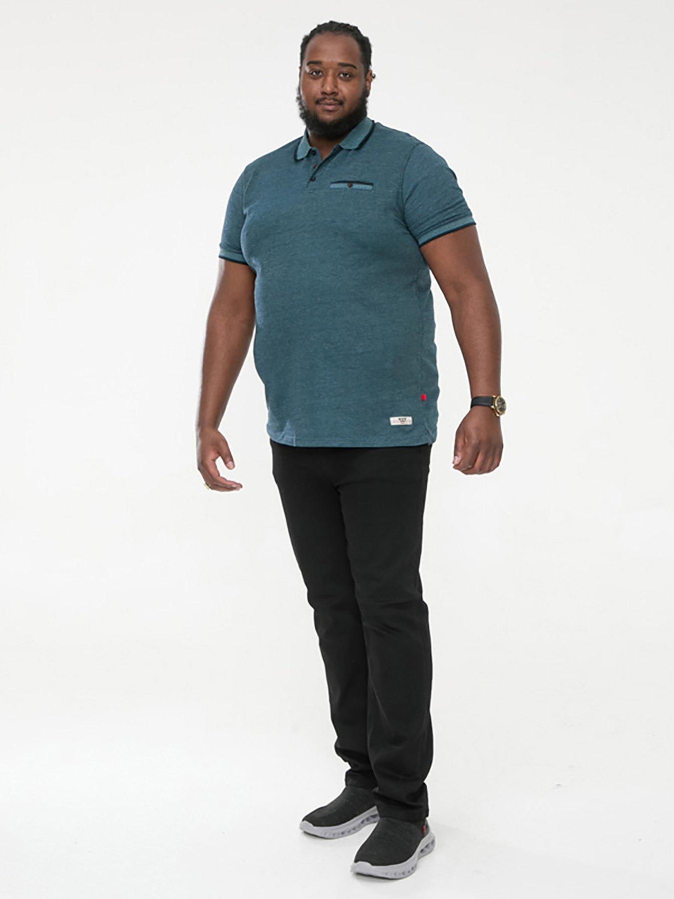 d555-d555-troy-textured-polo-shirt-with-jacquard-collar--tealback