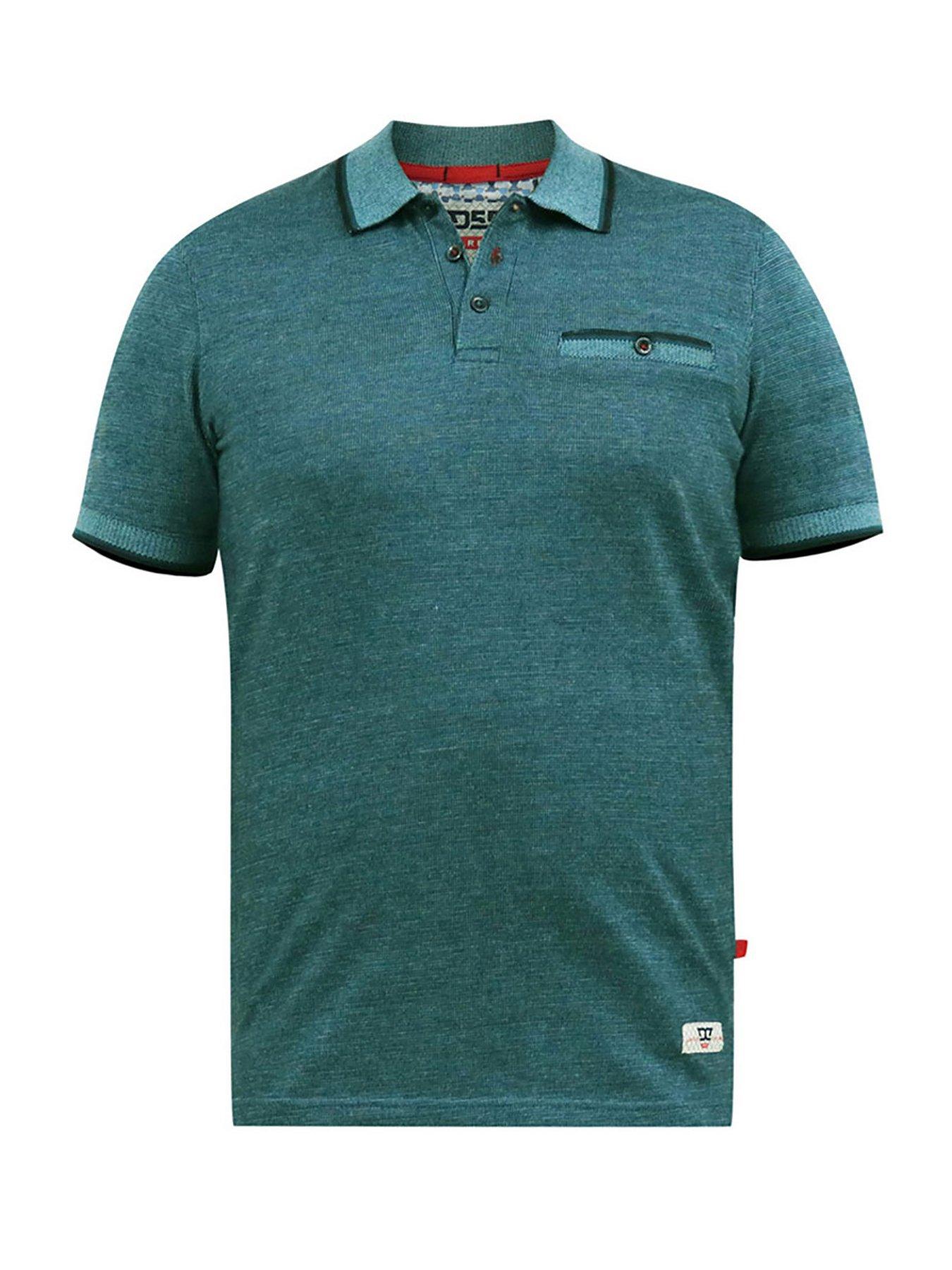 d555-d555-troy-textured-polo-shirt-with-jacquard-collar--tealoutfit