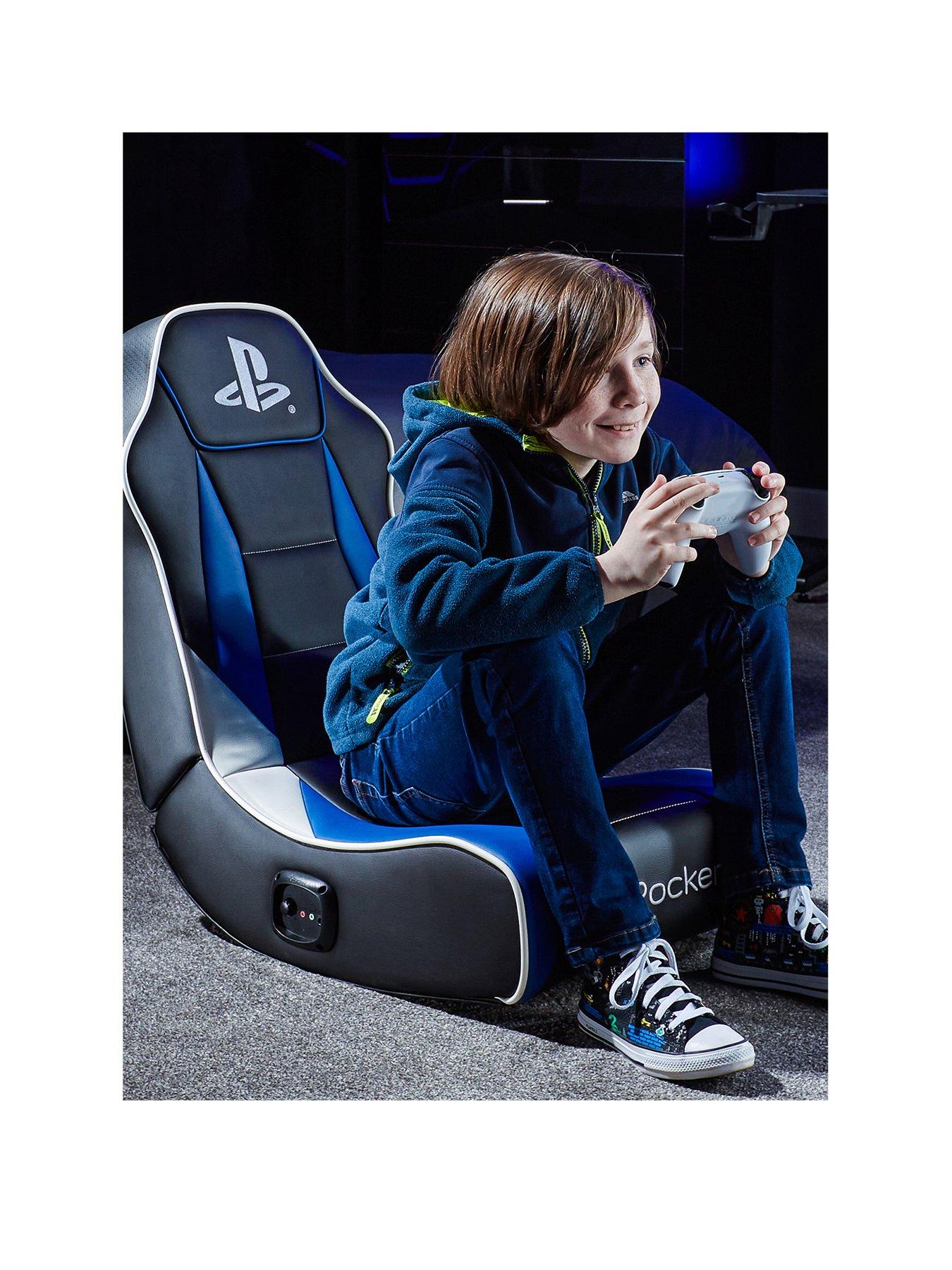x-rocker-officiall-playstation-geist-20-floor-rocker-gaming-chair-black-bluestillFront
