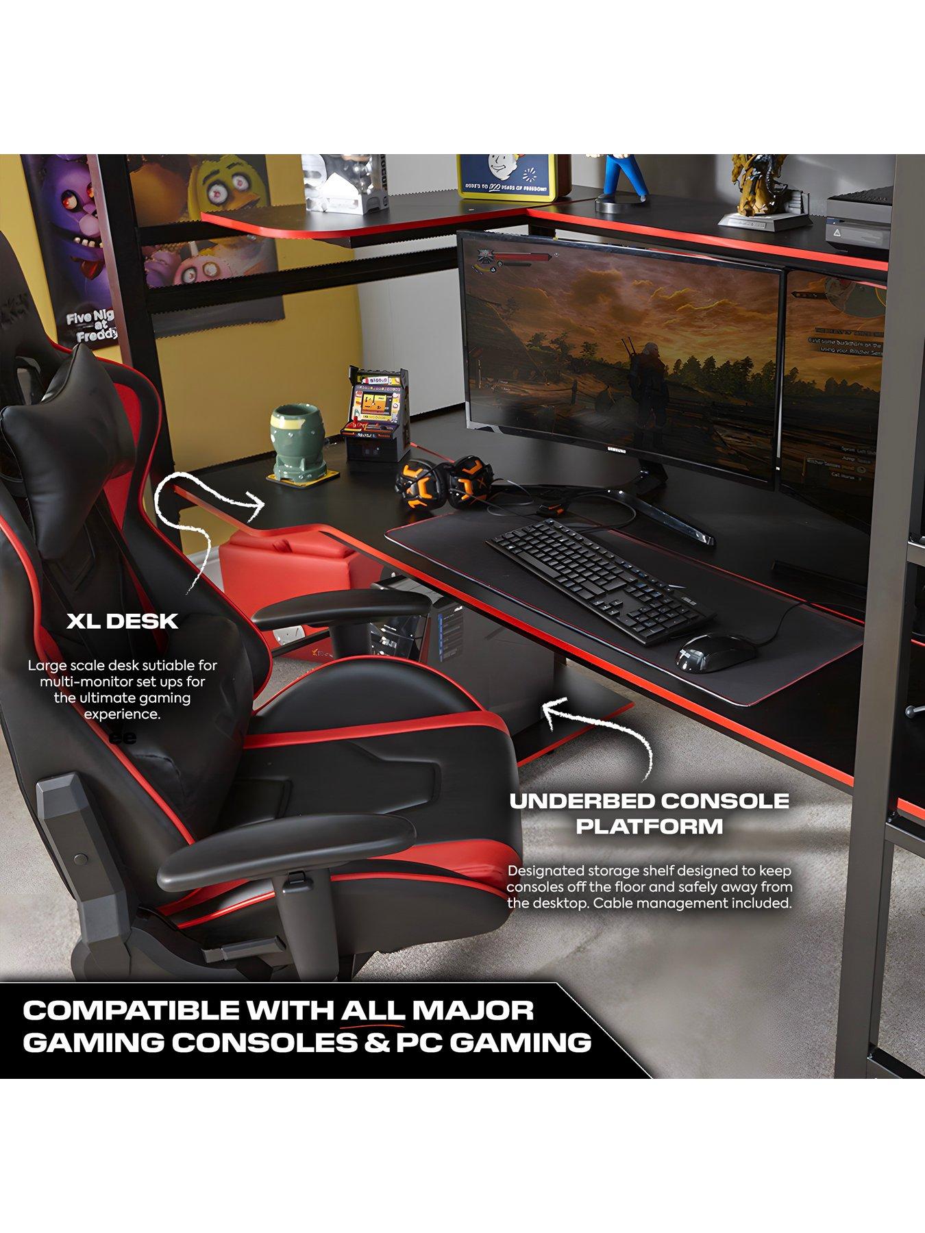 X Rocker Battlestation Bed, Mattress And Desk | Very Ireland