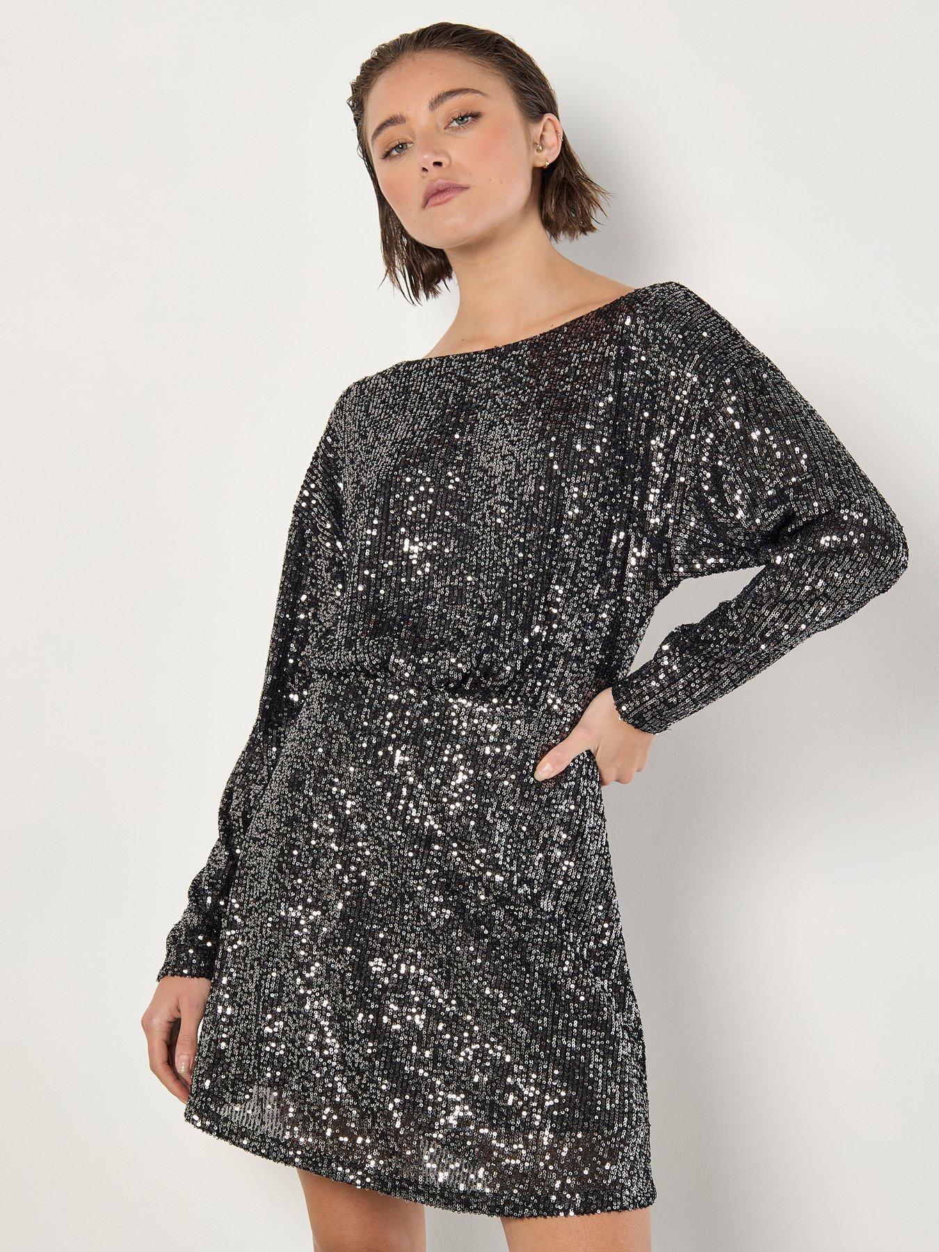 apricot-flat-sequin-cowl-back-mini-dress