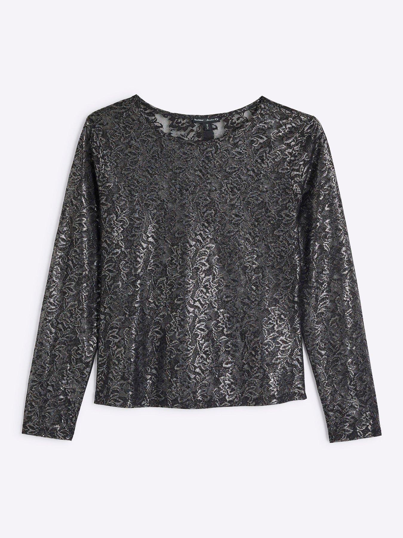 river-island-metallic-lace-tee-silverdetail