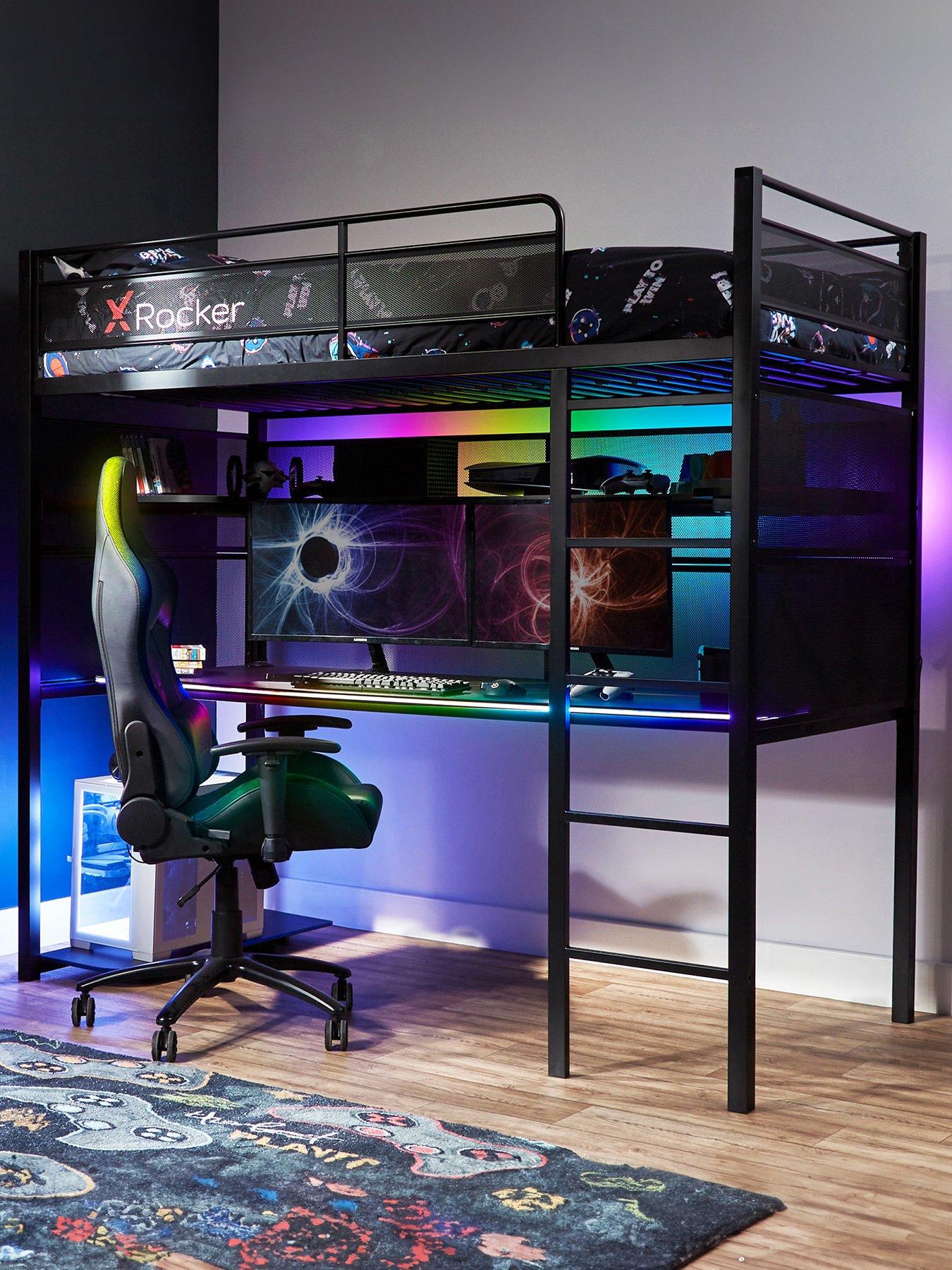 Image of X Rocker Battle Bunk Rgb Sync Gaming Bed