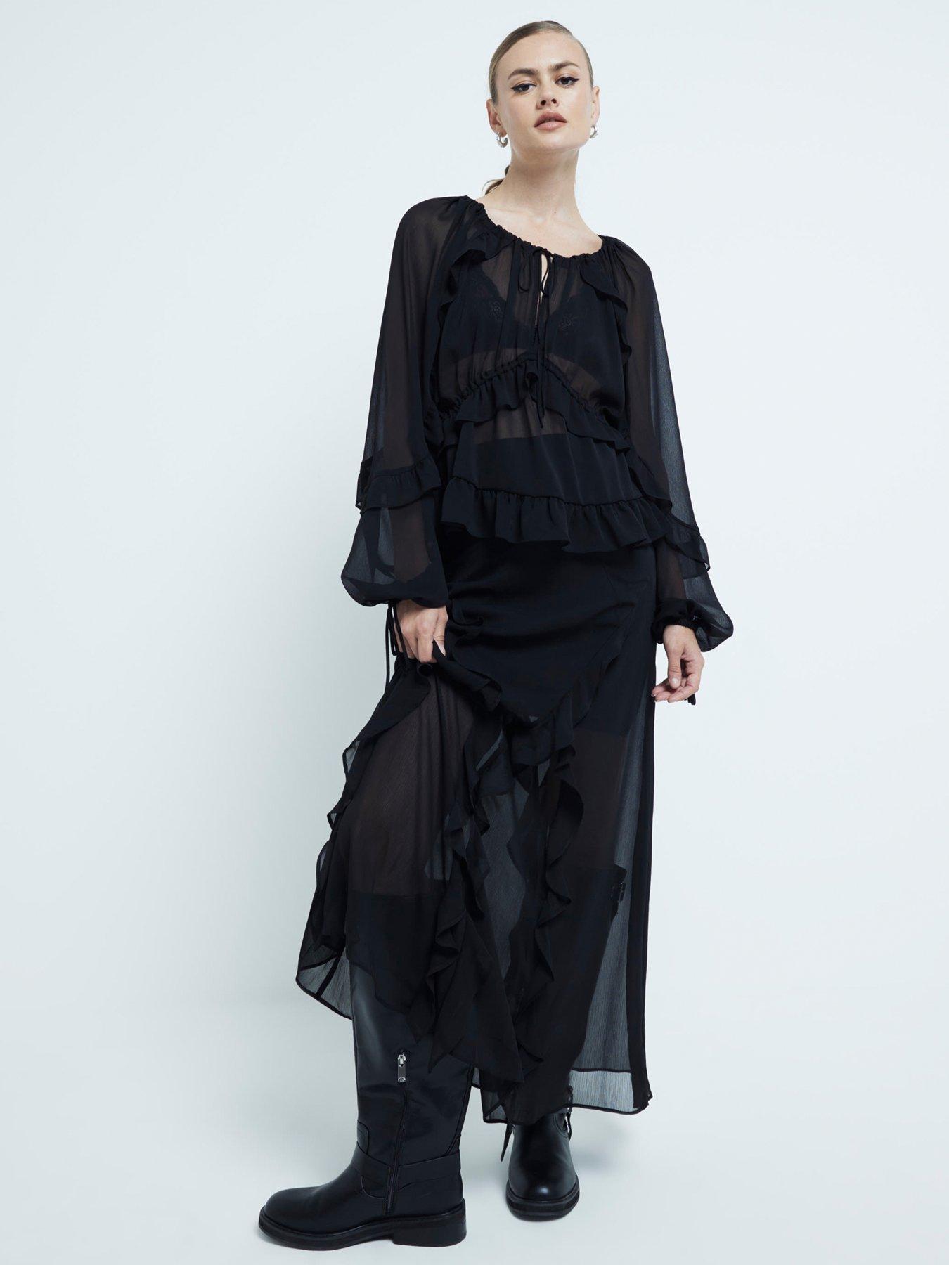 river-island-chiffon-ruffle-tie-detail-blouse-blackback