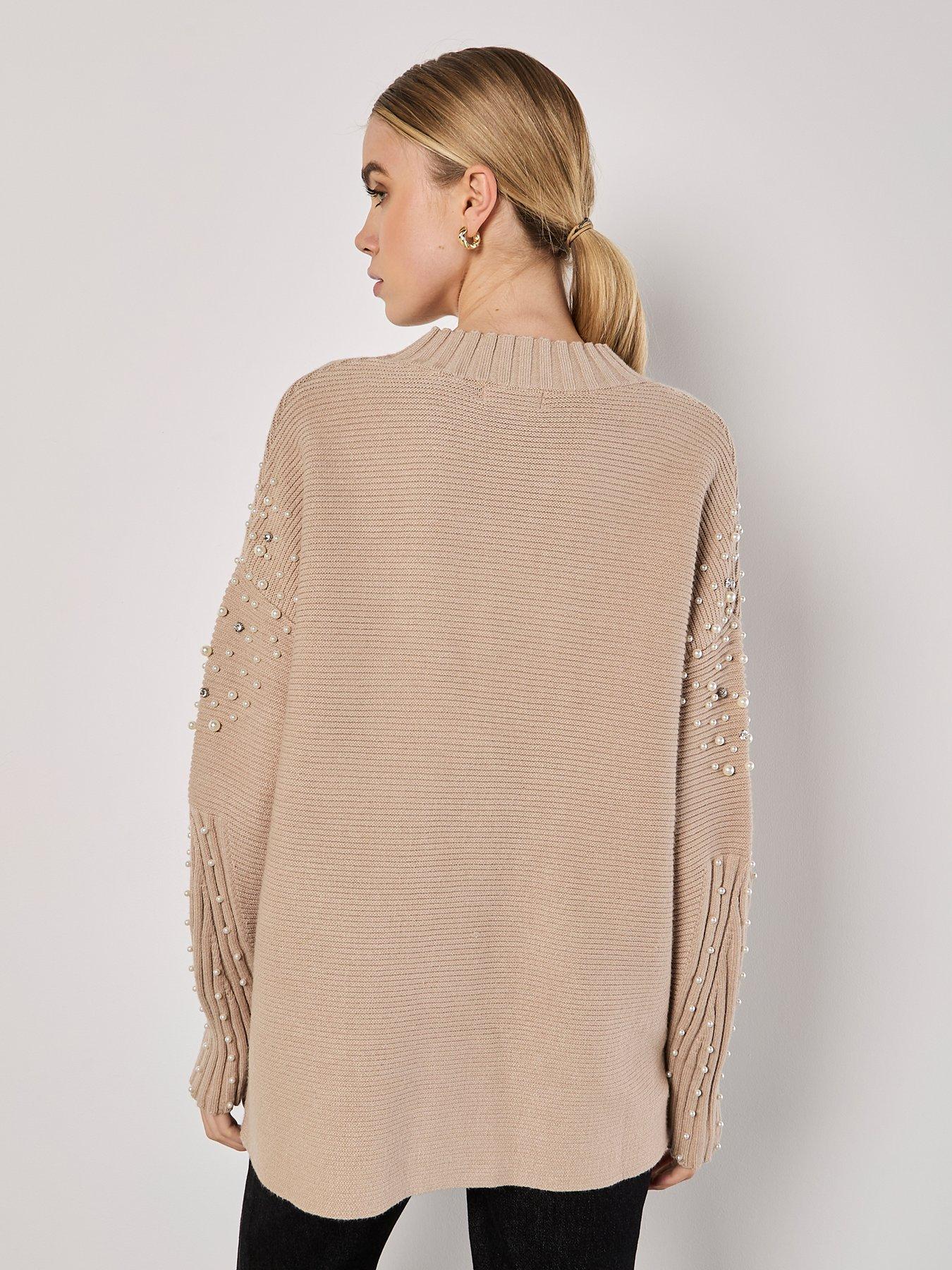 apricot-apricot-pearl-amp-diamond-mock-neck-jumperstillFront