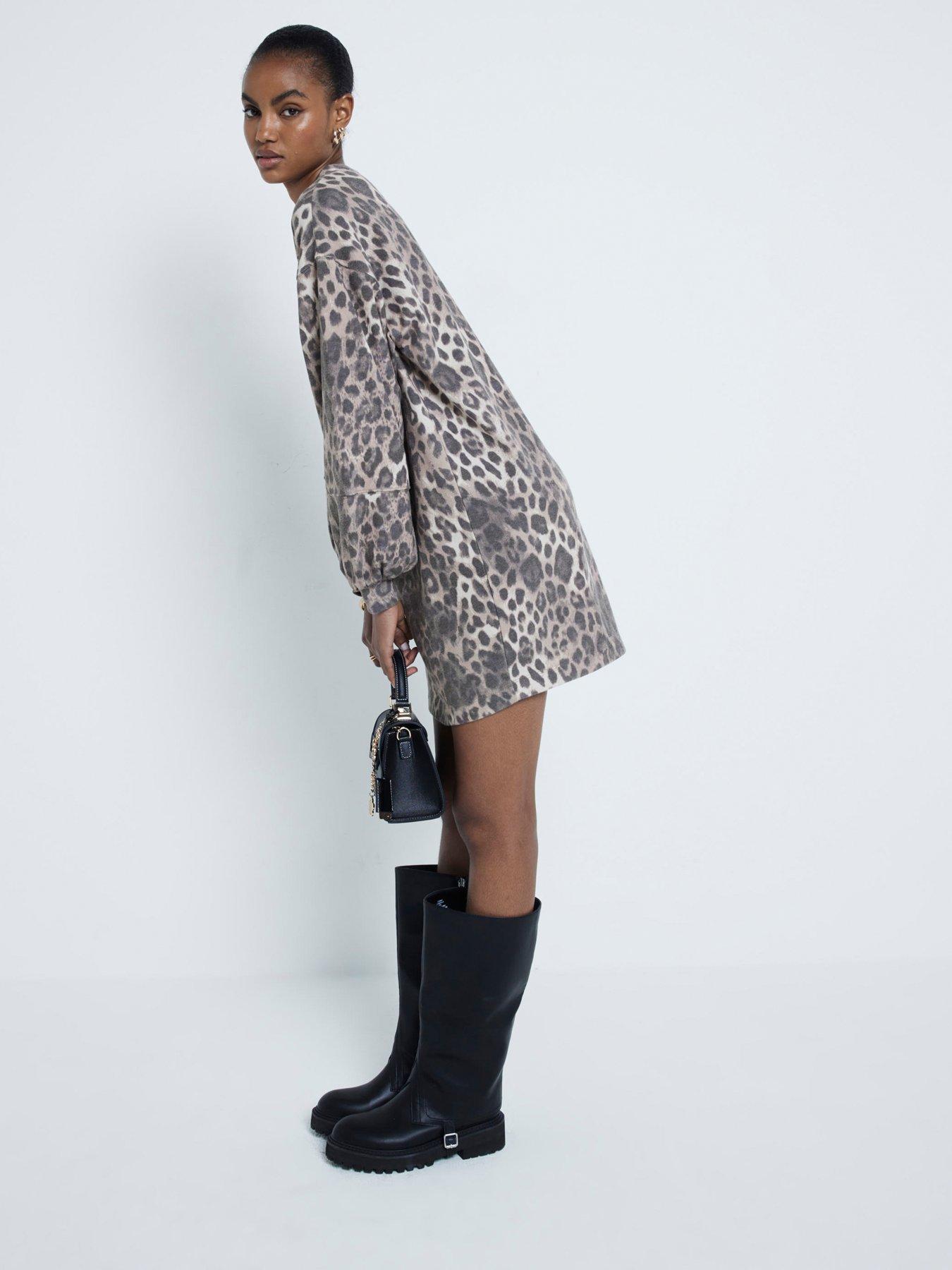 river-island-leopard-mini-sweat-dress-brownoutfit