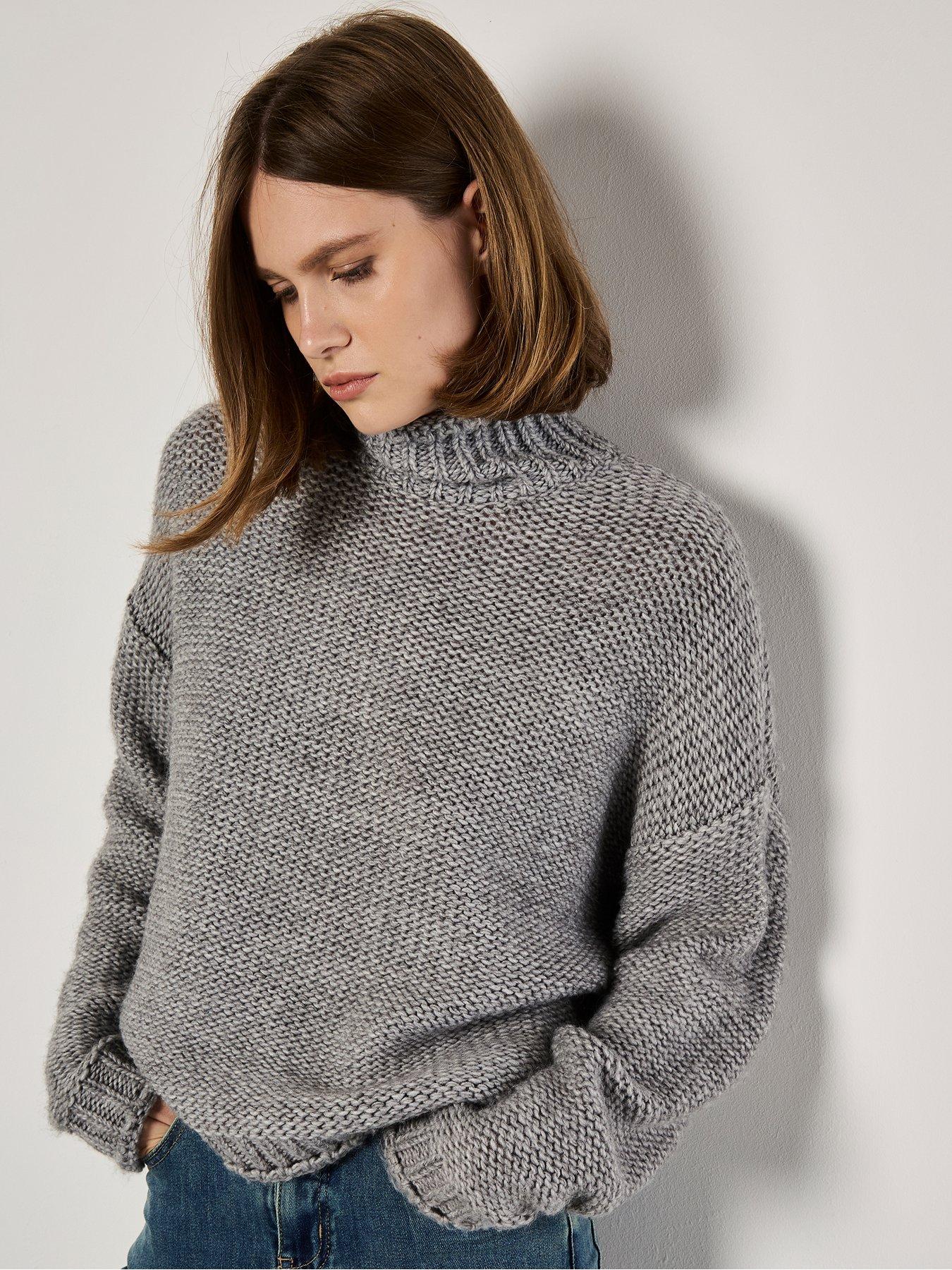 apricot-oversized-mock-neck-chunky-jumper