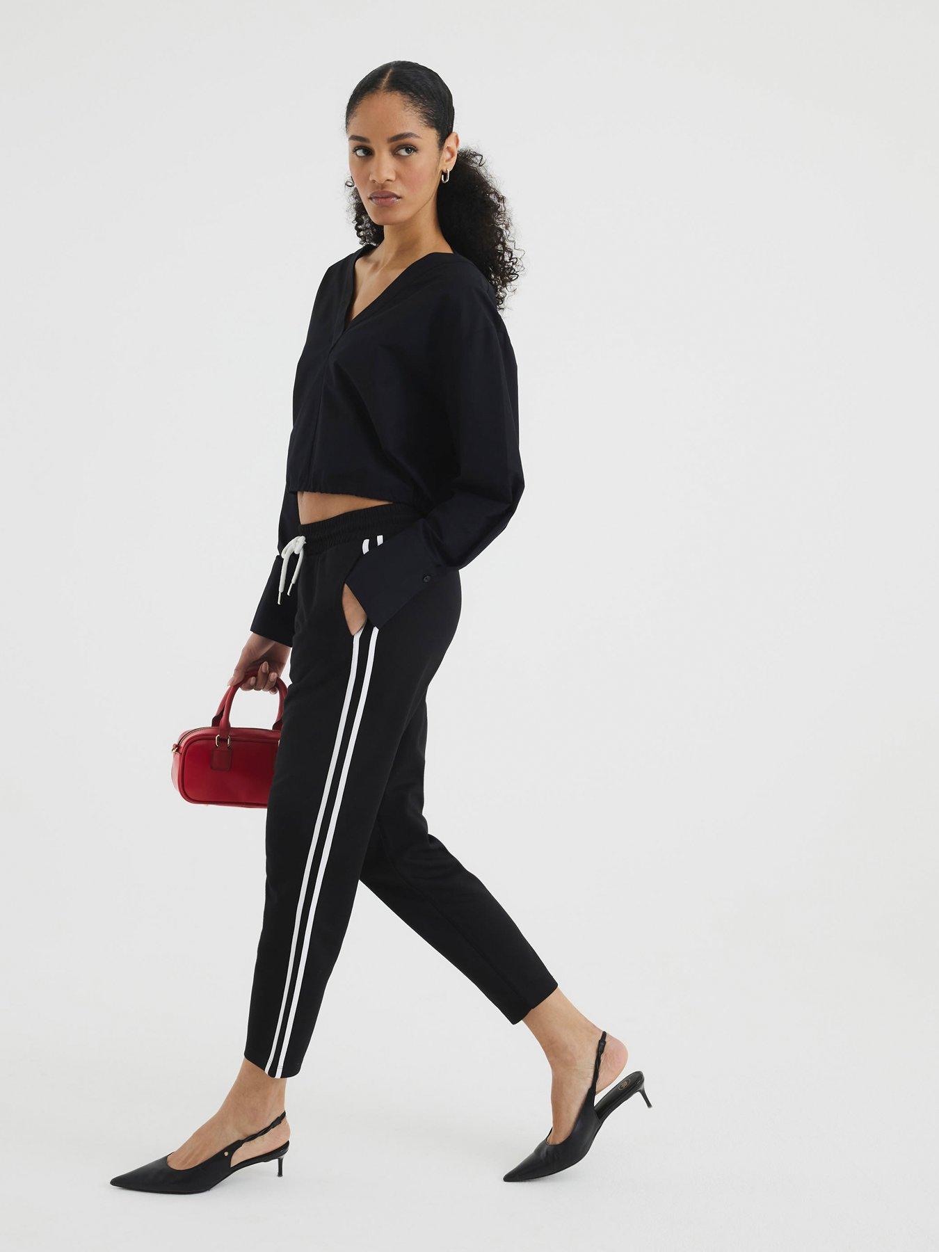 river-island-side-stripe-jogger-blackwhite