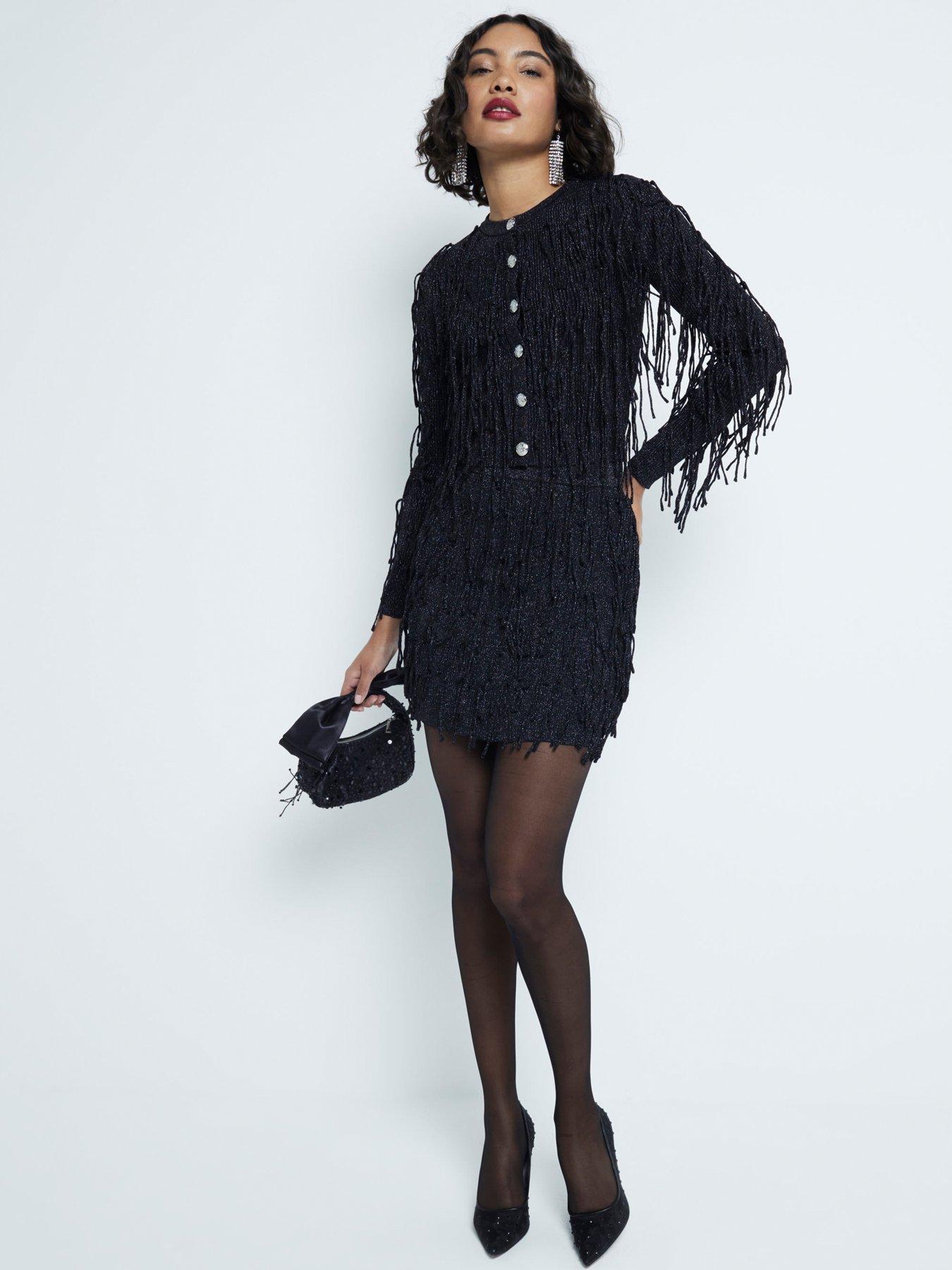 river-island-ultimate-fringe-cardigan-blackfront