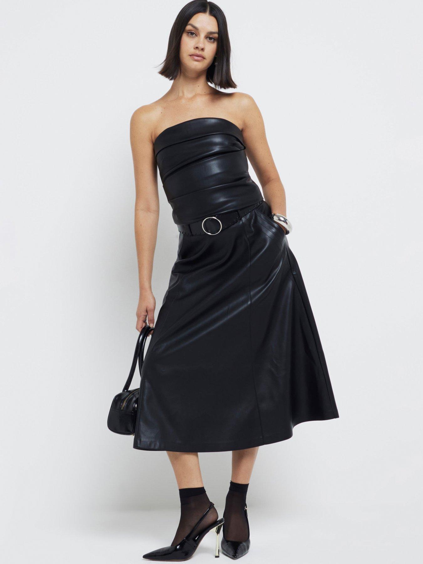 river-island-a-line-faux-leather-midi-skirt-black